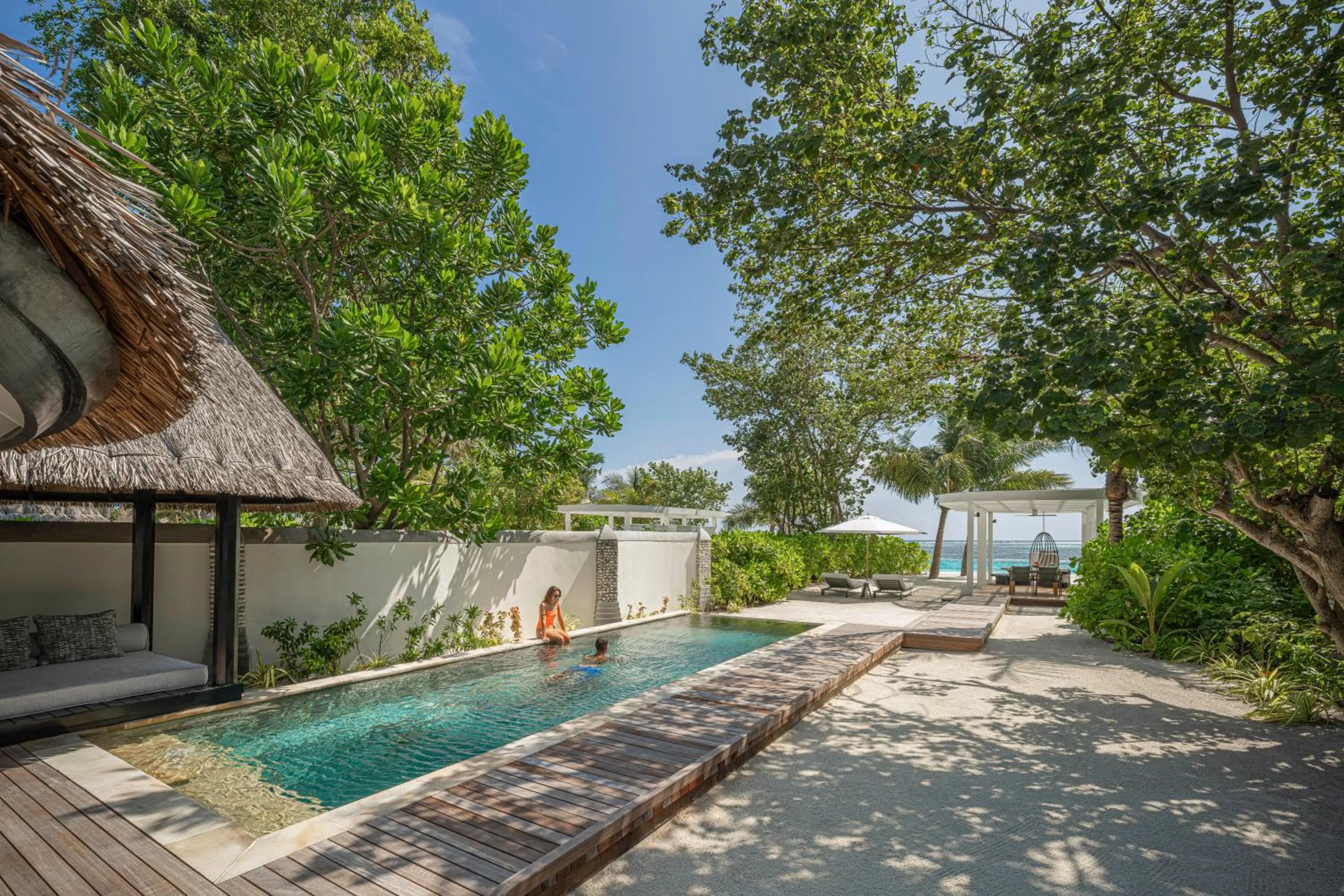 Sunrise Beach Villa Pool King - Room Rate inclusive of breakfast for 2 adults in Four Seasons Resort Maldives at Kuda Huraa