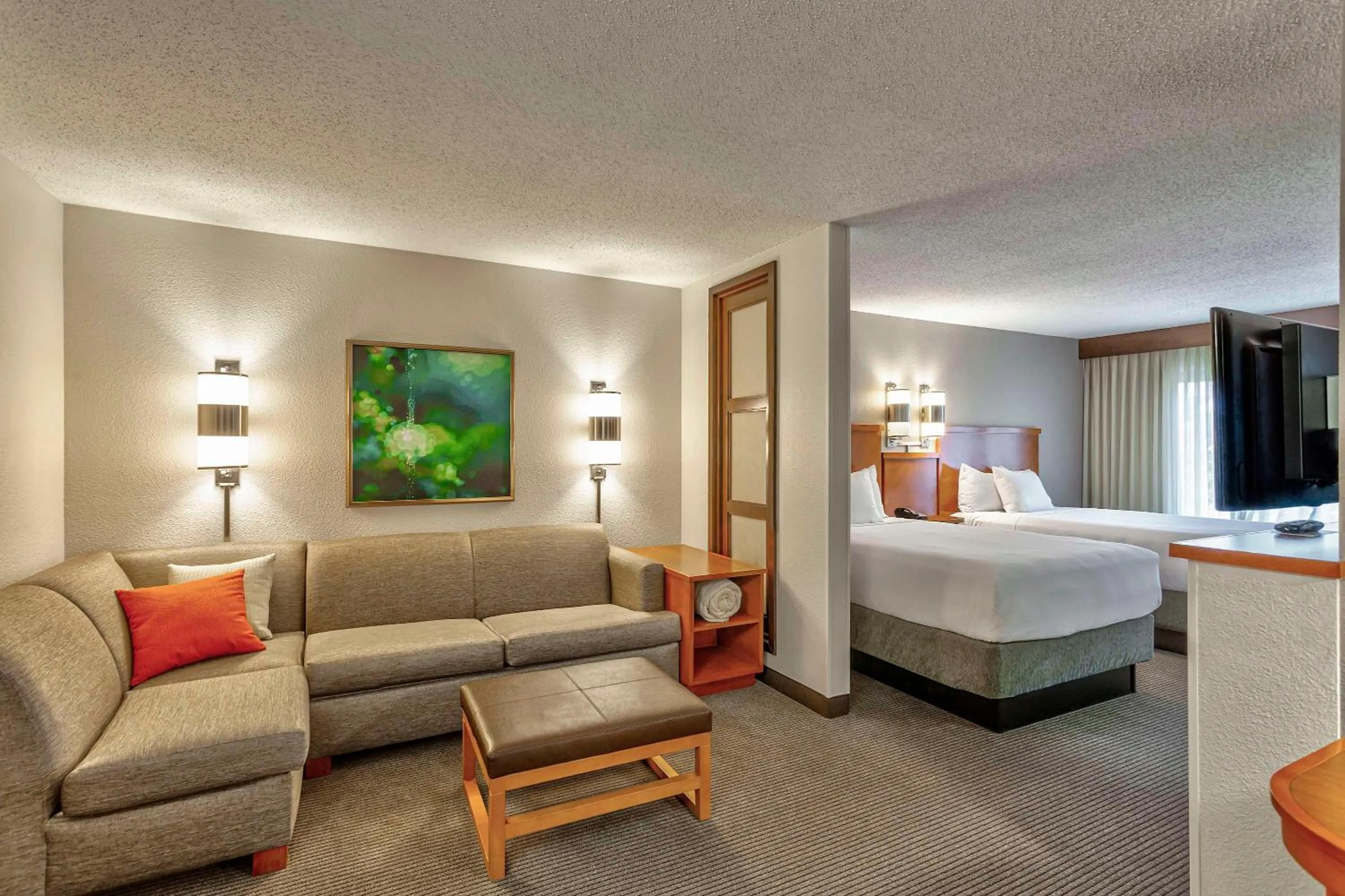 Double Room with Two Double Beds and Sofa bed - High Floor in Hyatt Place Kansas City/Overland Park/Convention Center