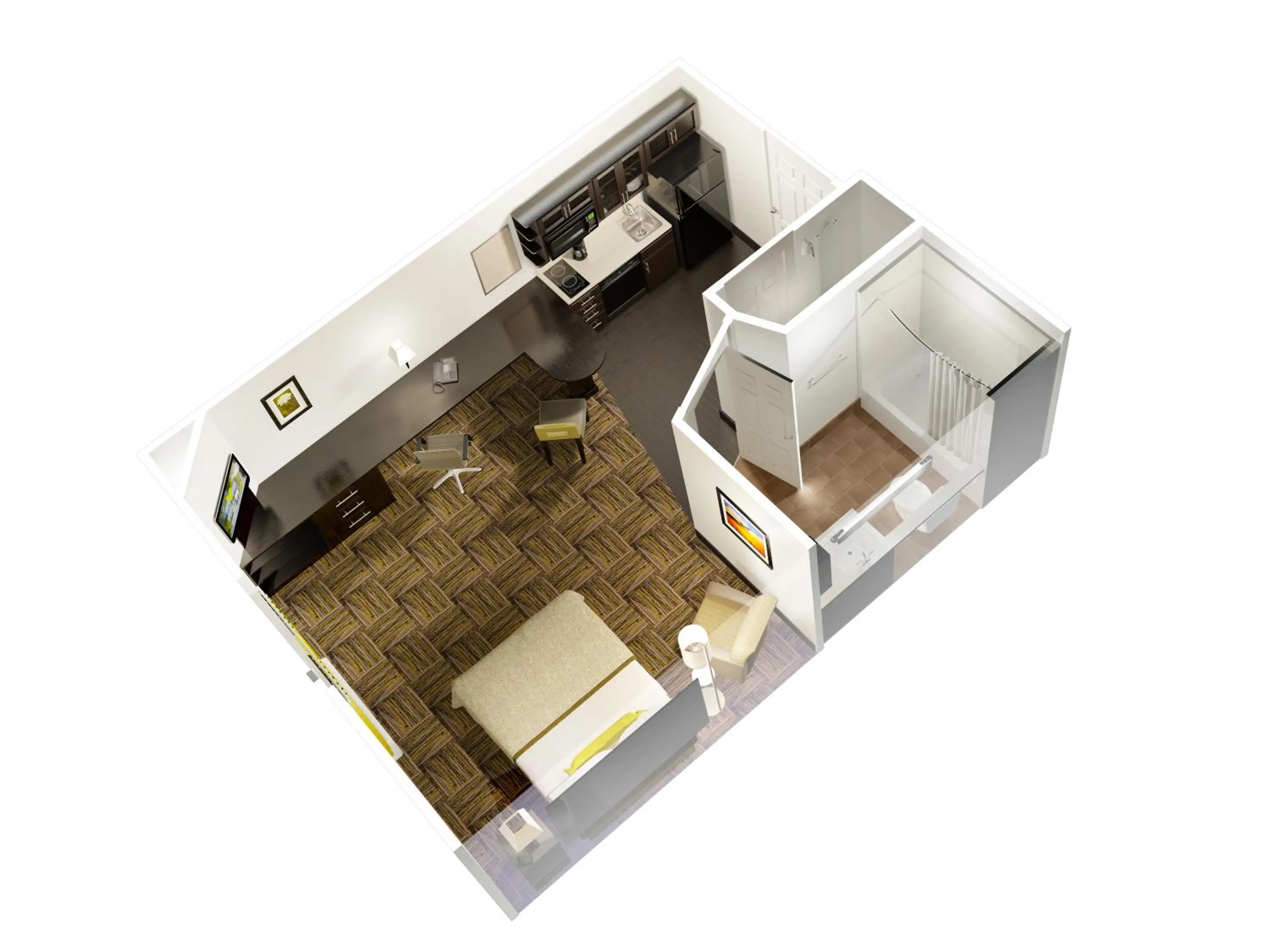 Queen Studio Suite - Hearing Accessible/ Non-Smoking in Candlewood Suites Tucson by IHG