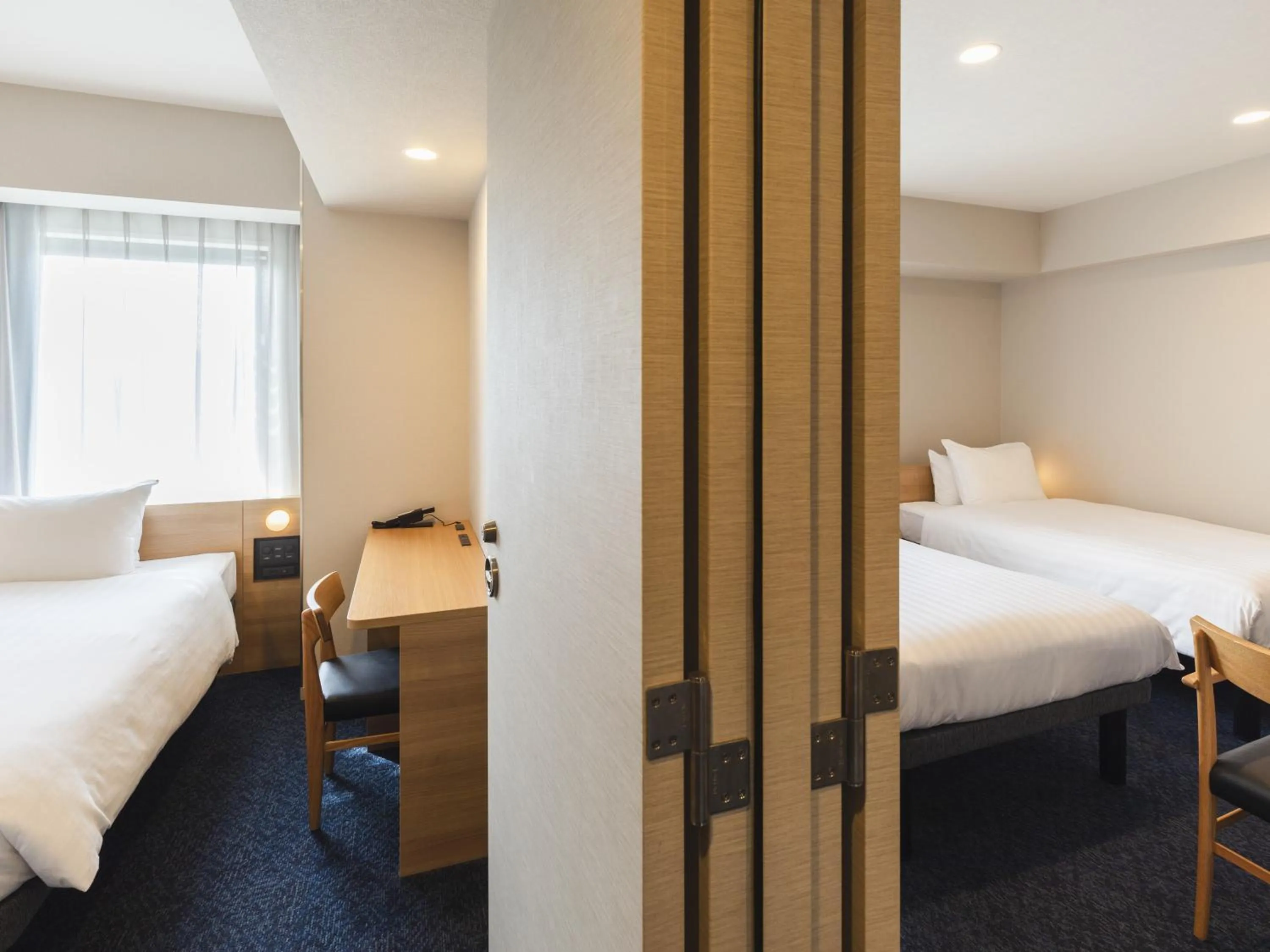 Connecting Room (1 Twin Room and 1 Double Room)(4 adult) - Non-Smoking in Sotetsu Fresa Inn Hiroshima
