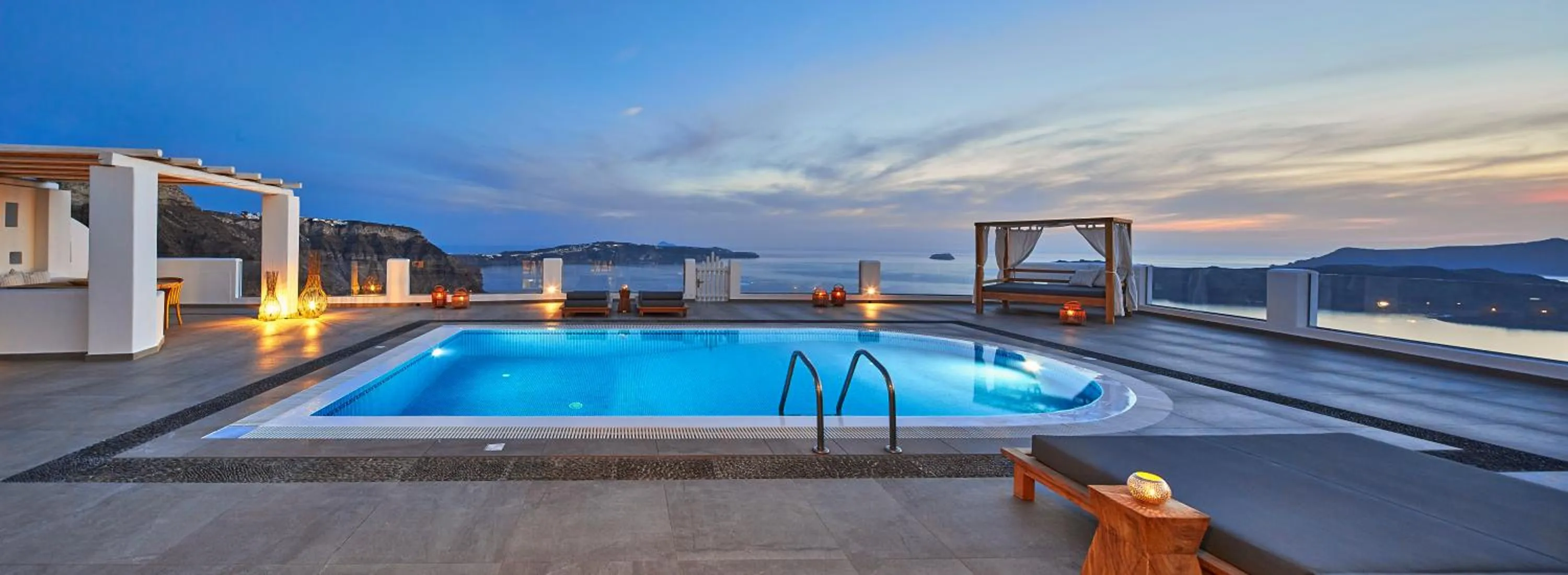 Villa Sapphire with Private Pool and Hot Tub - Caldera View in Celestia Grand