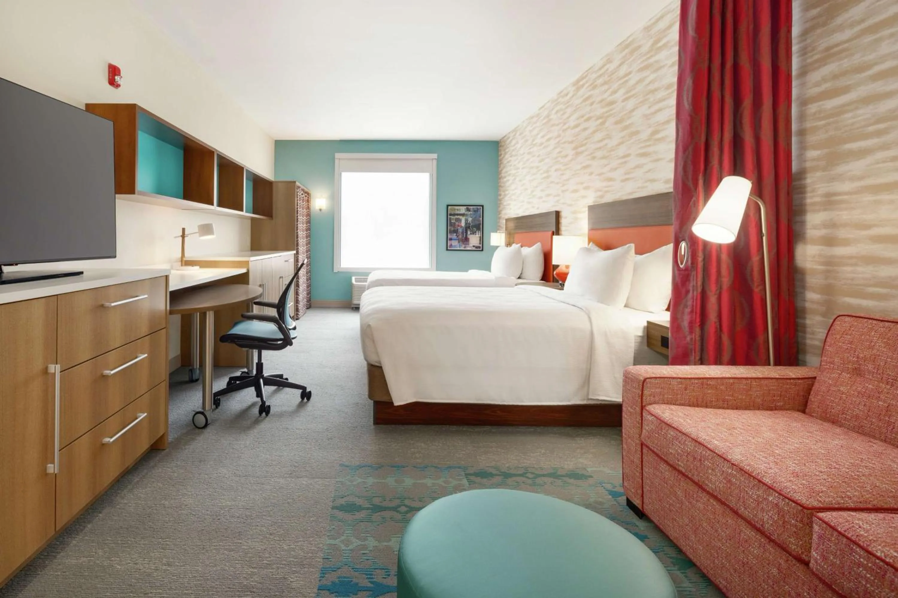 Queen Studio with Two Queen Beds - Non-Smoking in Home2 Suites by Hilton New Brunswick, NJ