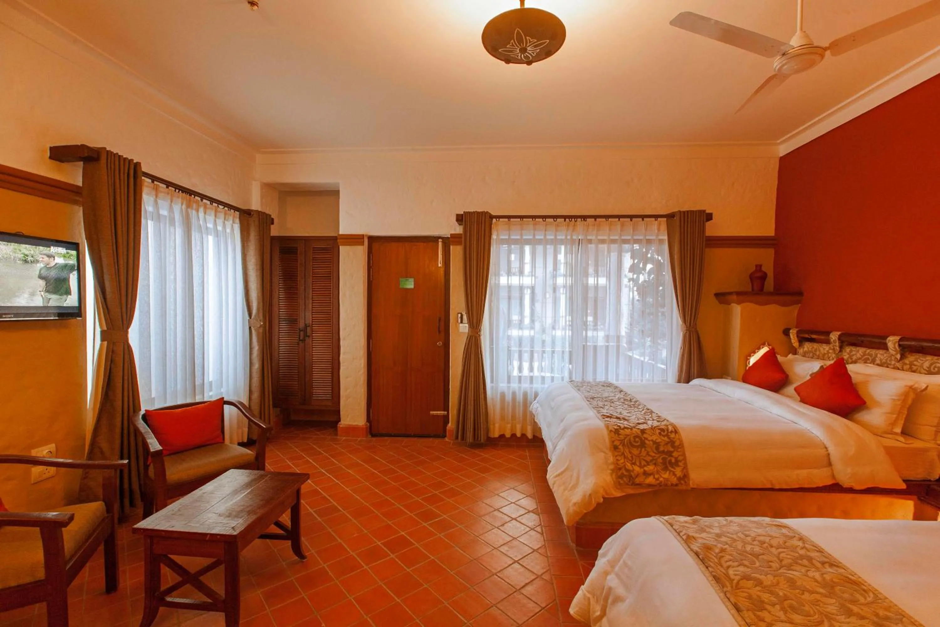 Deluxe Double or Twin Room with Balcony in Green Park Chitwan