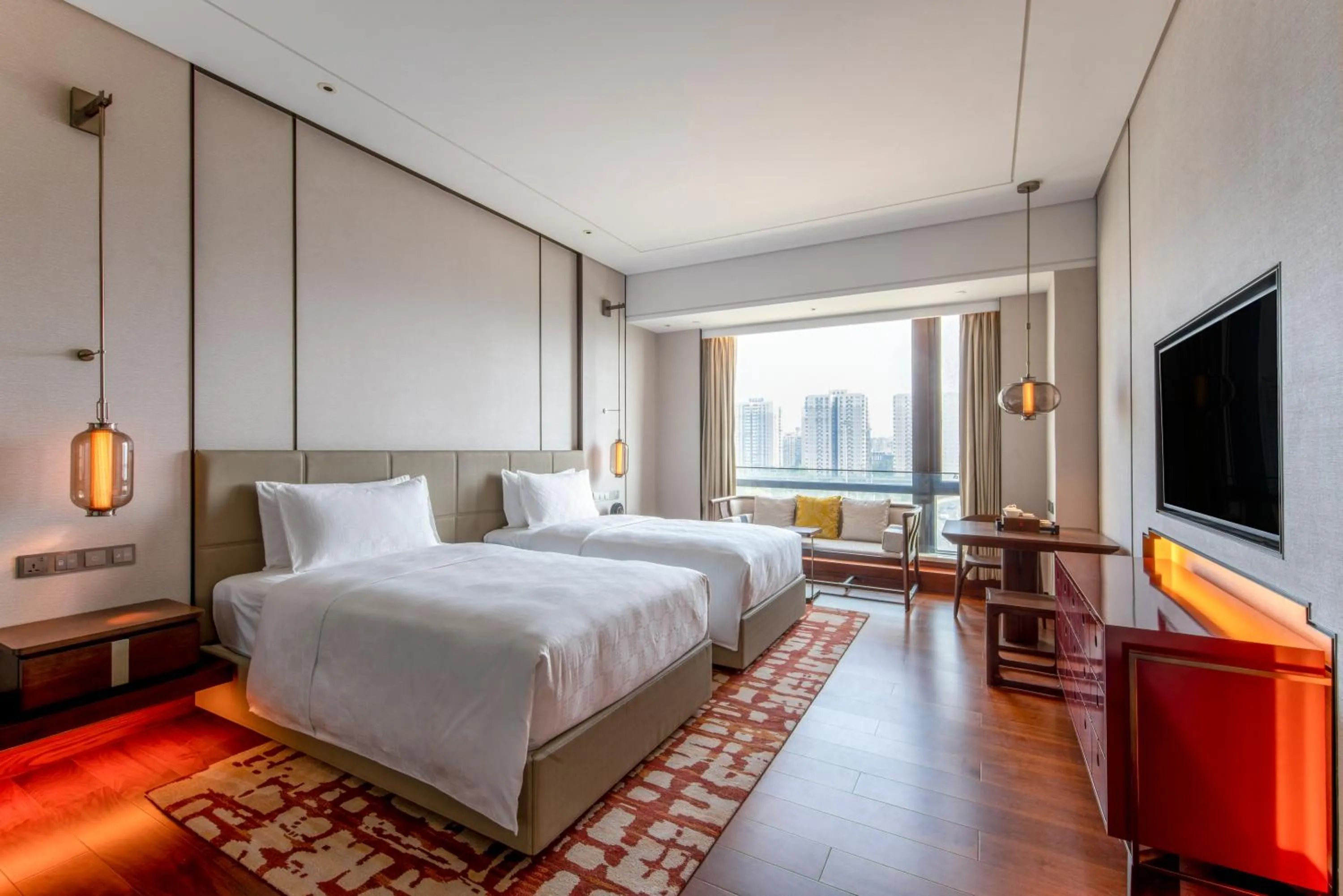 Standard Twin Room - Lounge Access in HUALUXE Beijing Xinan