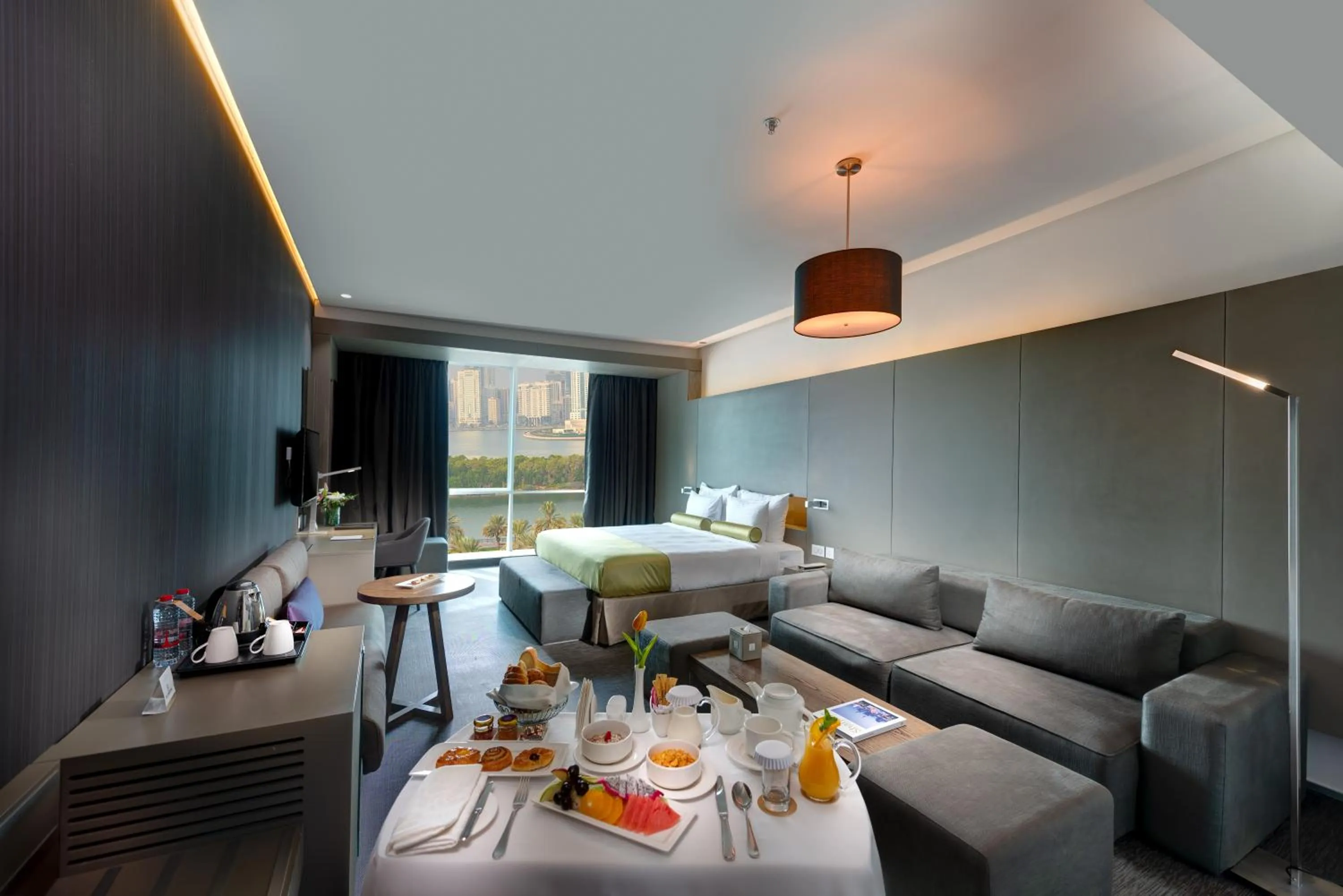 Premium King Room - Lagoon View  in 72 Hotel Sharjah