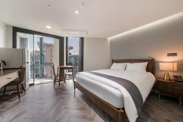 Standard Double Room City View with Rooftop Swimming Pool Access For 2 in Haeundae Central Hotel