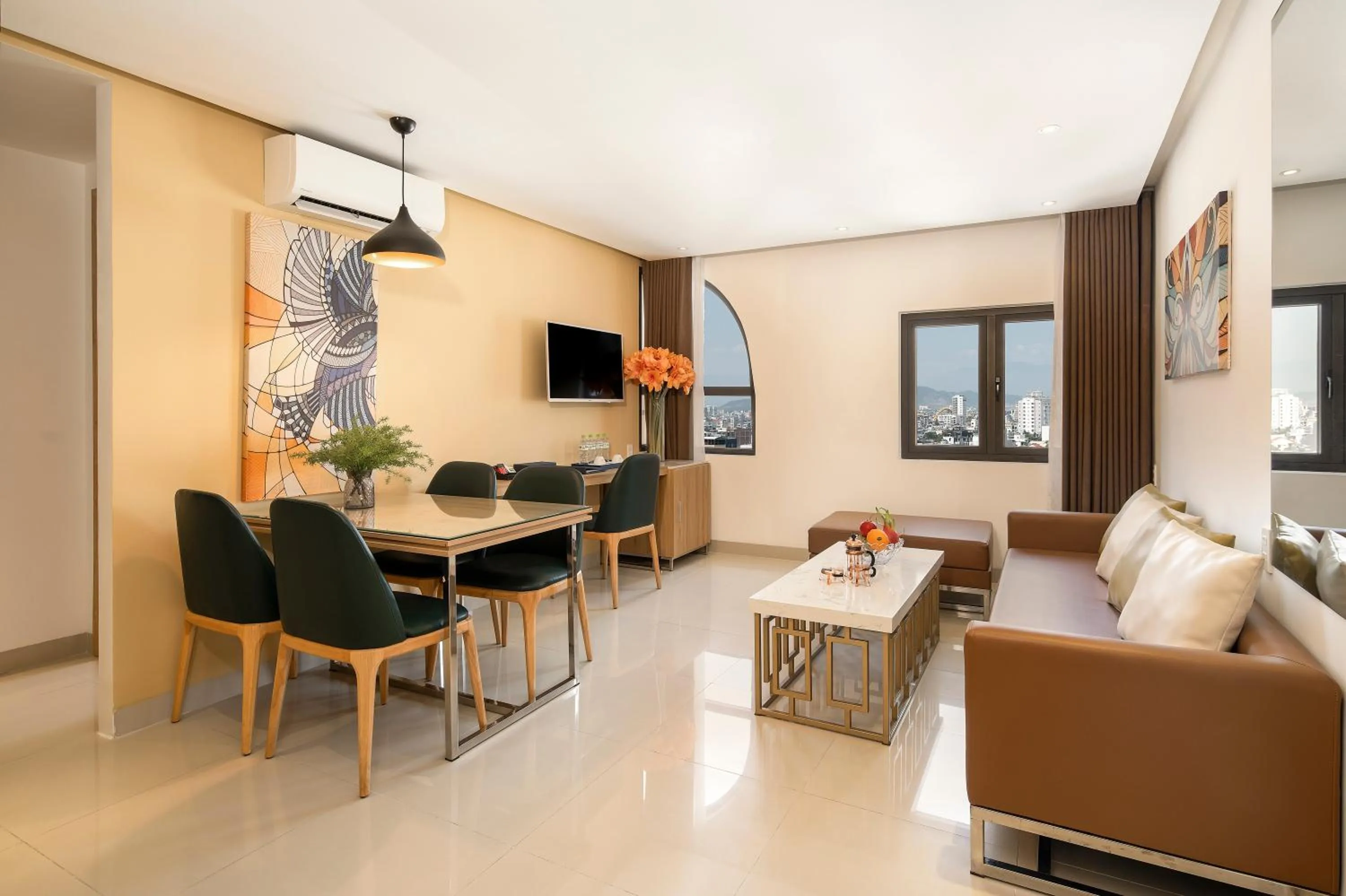 One-Bedroom Apartment in Bella Merry Hotel and Apartment - 100M To The My Khe Beach