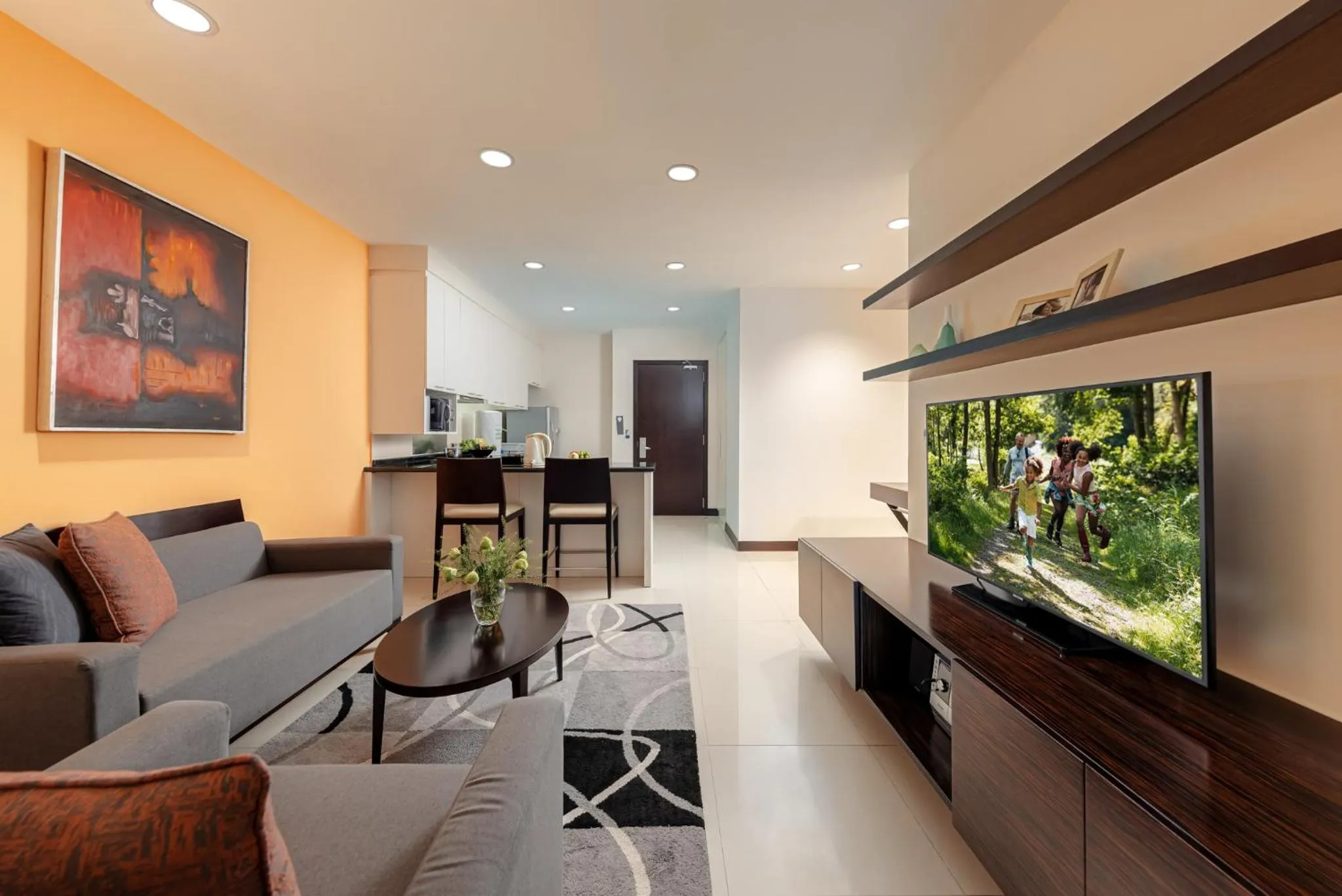  One-Bedroom Deluxe Twin in Somerset Hoa Binh Hanoi