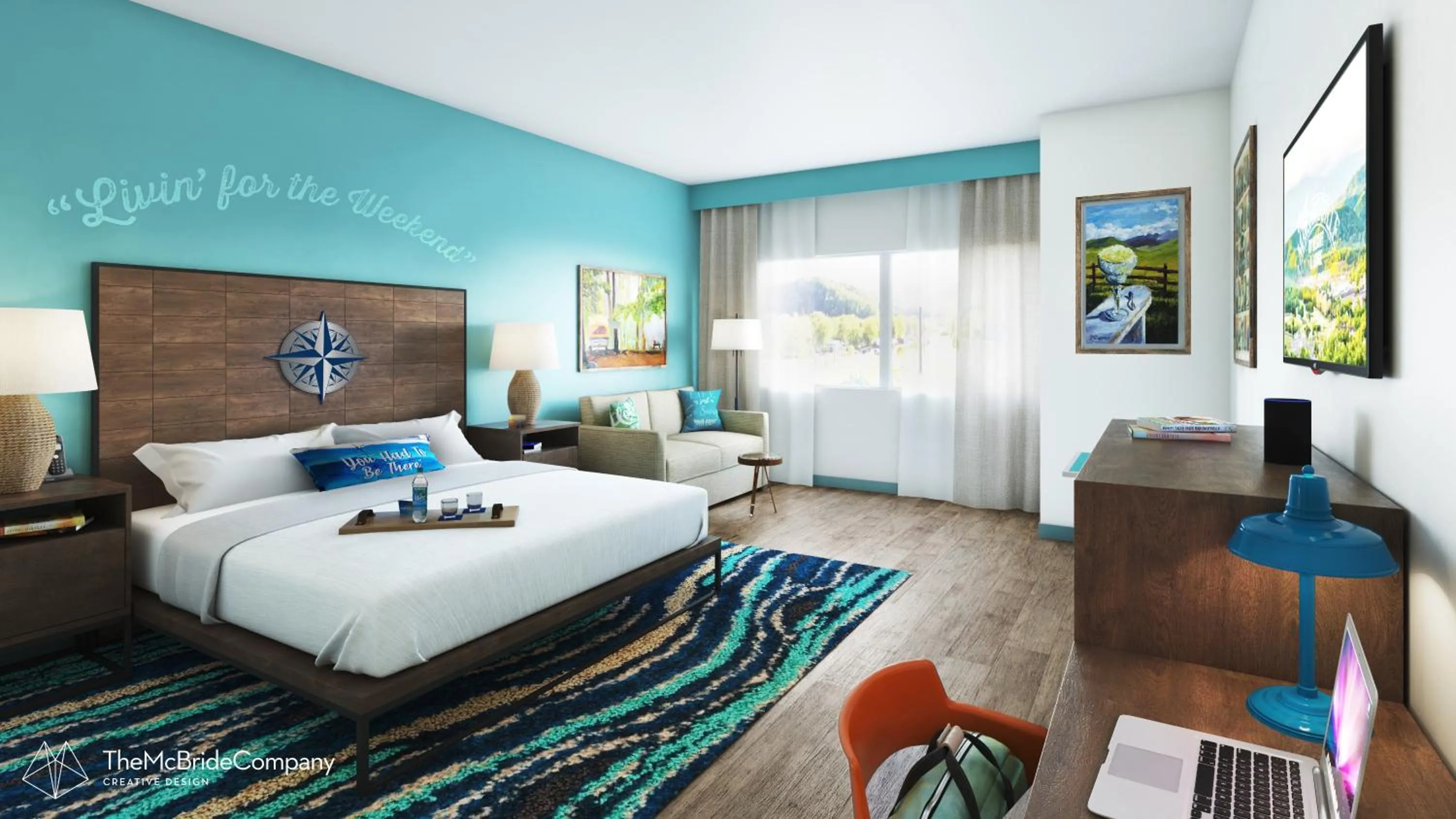 Deluxe King with Twin Beds in The Lodge at Camp Margaritaville