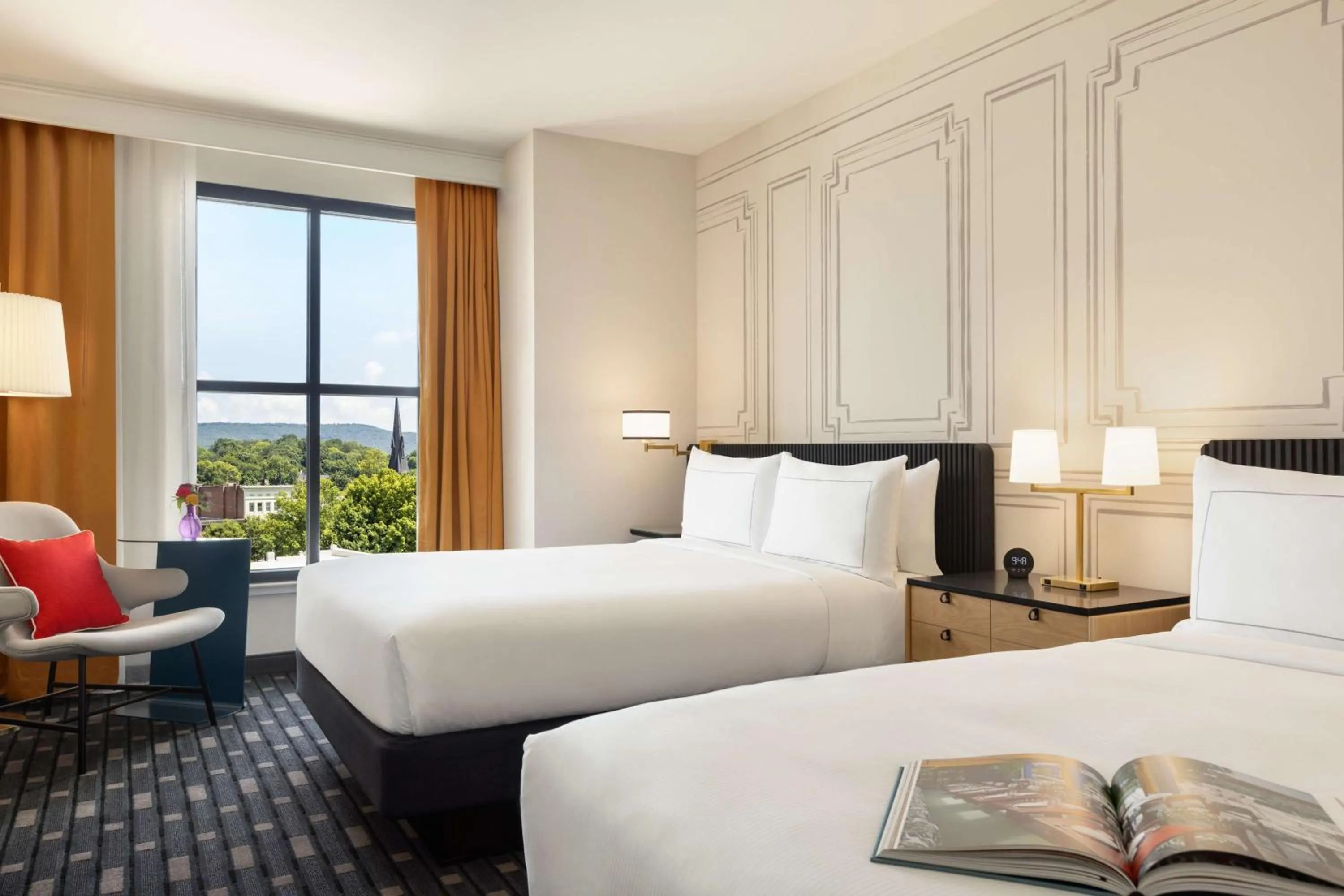 Deluxe Queen Room with Two Queen Beds in 106 Jefferson Huntsville, Curio Collection by Hilton