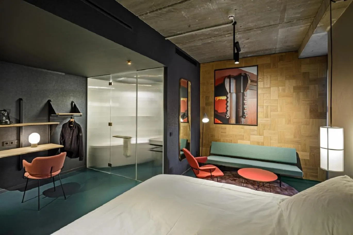 Superior Double Room (lounge) in The Florian Amsterdam Schiphol Airport, WorldHotels Crafted