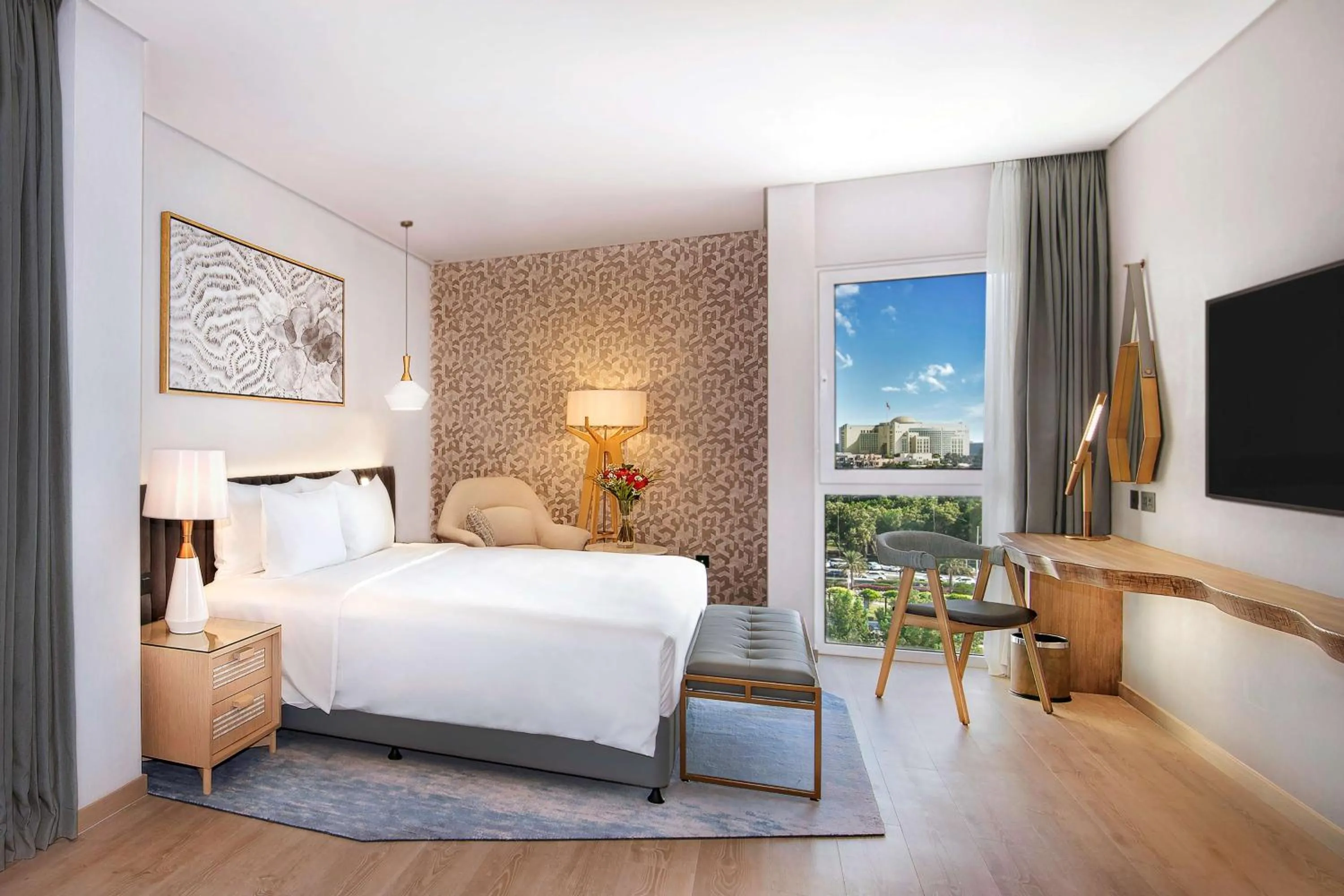 Premium Suite with Sea View and Lounge Access Including Complimentary access to Surf Pool, Adventure Park, Wave Pool and Lazy River in Radisson Blu Hotel & Resort, Abu Dhabi Corniche