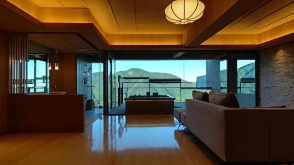 Corner Suite with Tatami Area with Open-Air Bath -(GAKU/ TAKU/ SAKU/ MAKU) in Gen Hakone Gora