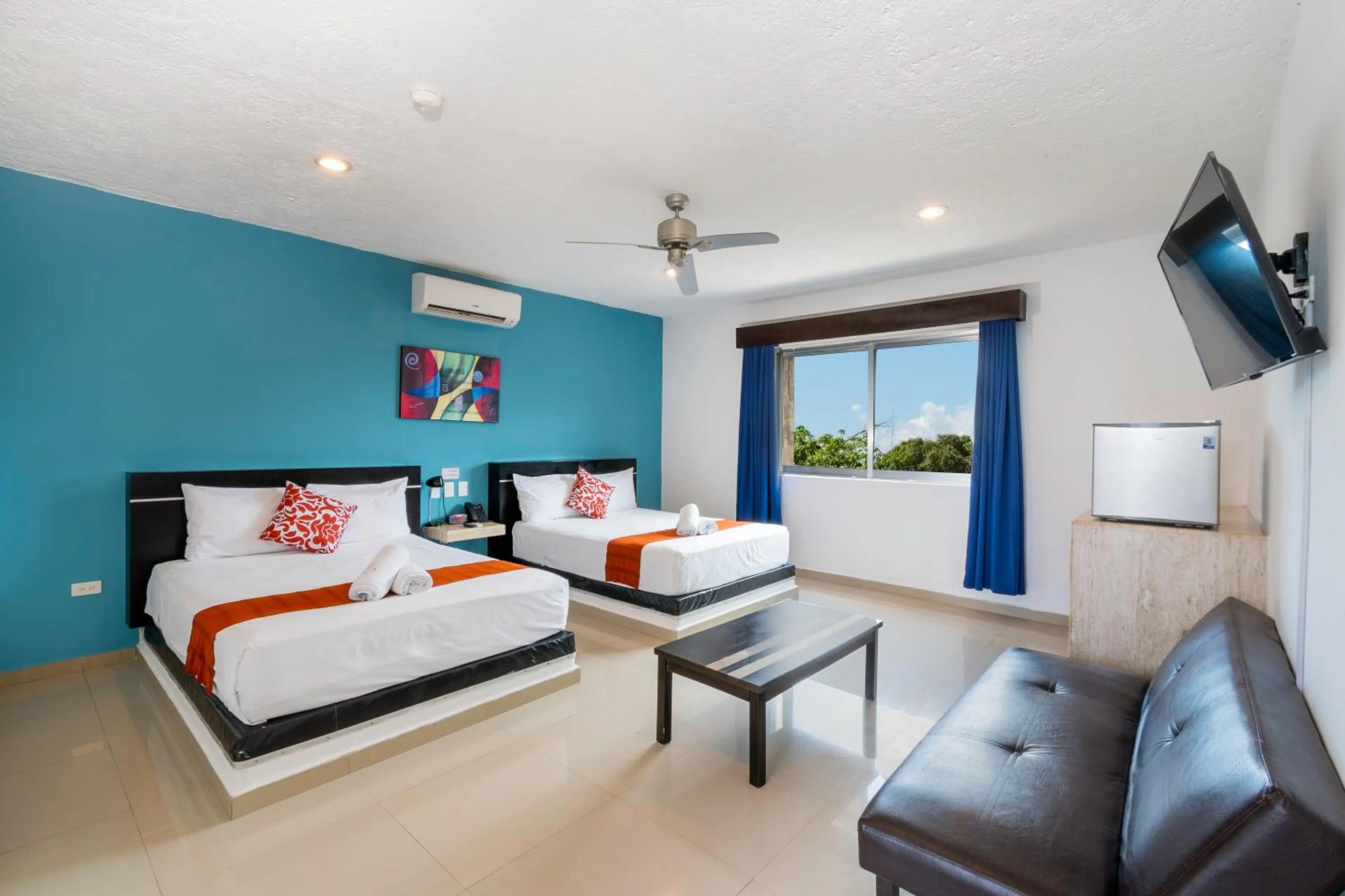 Double Room with Two Double Beds in Hotel Playa Encantada