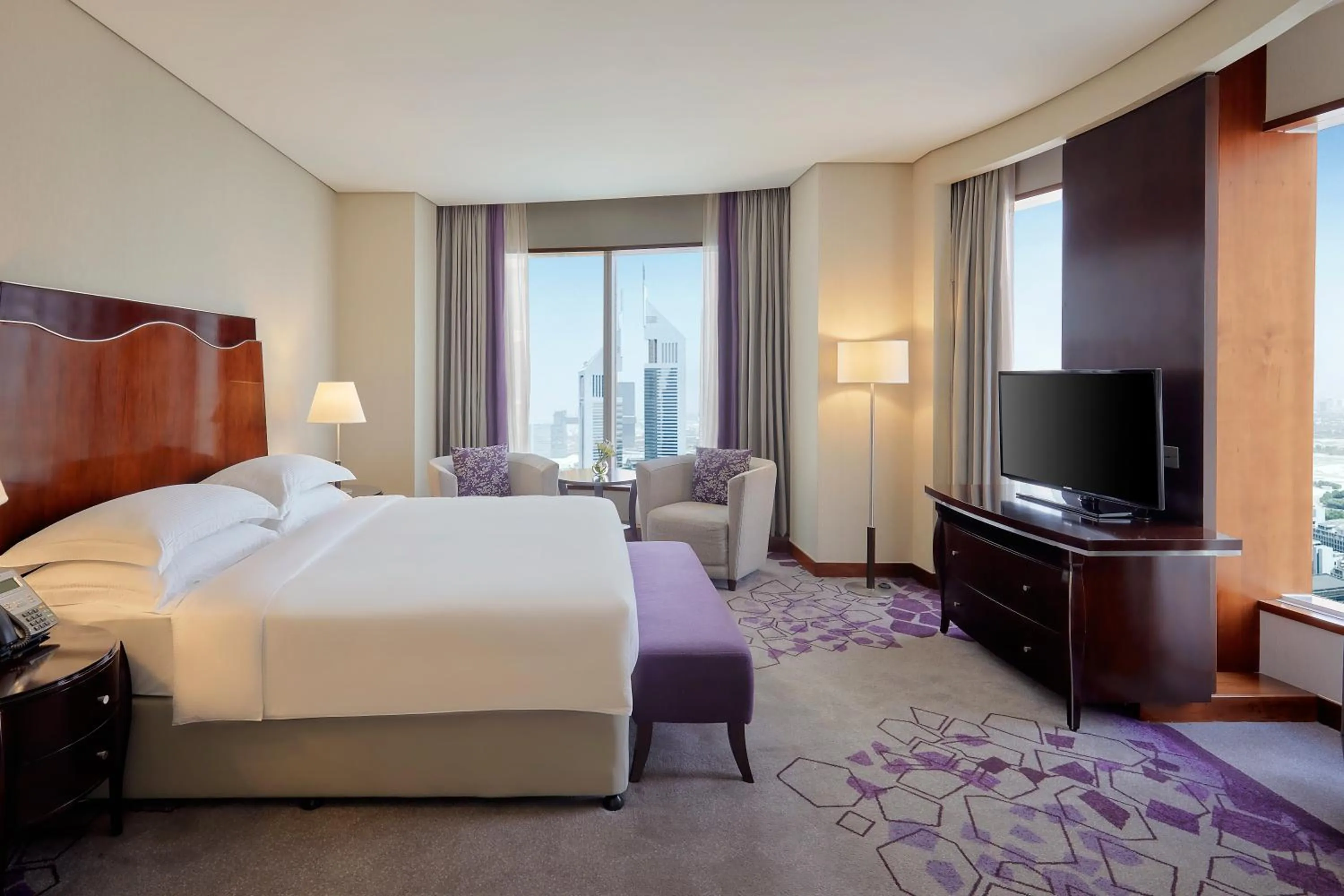 Large Corner Room - King Bed in Rose Rayhaan by Rotana - Dubai