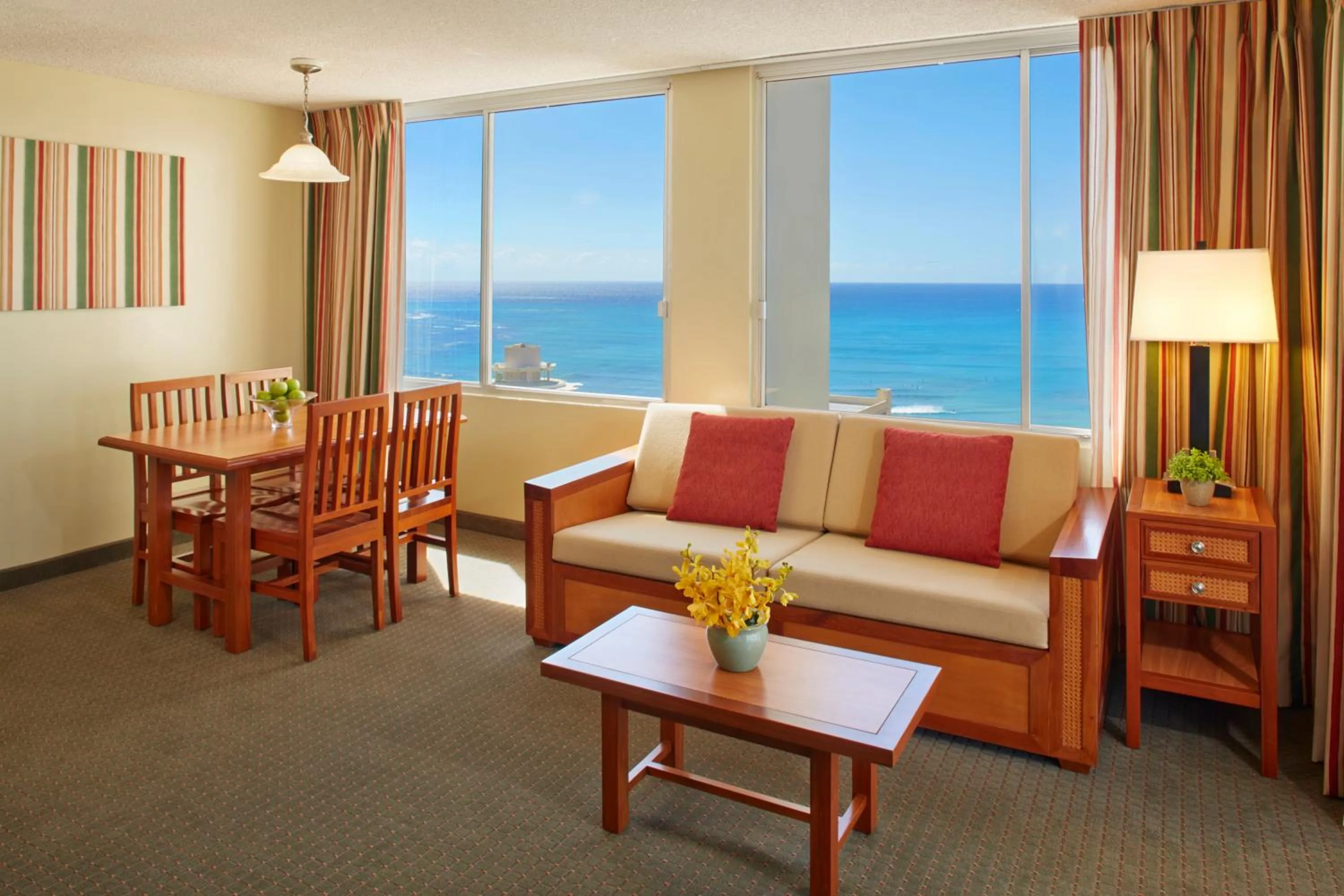 Ocean View One Bedroom Suite with One Queen Bed in Pacific Monarch Hotel