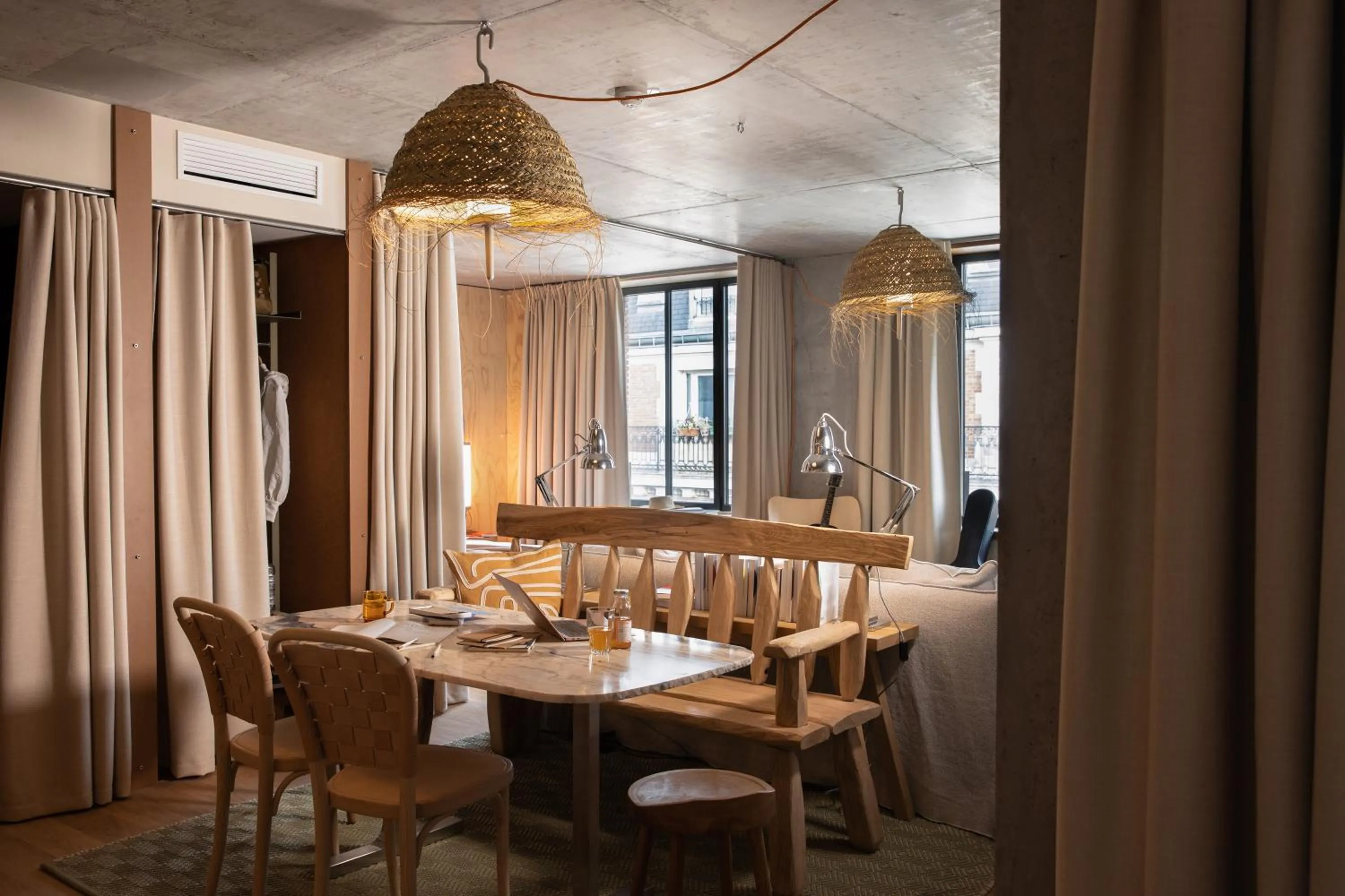 Two Connecting Double Rooms in MOB House