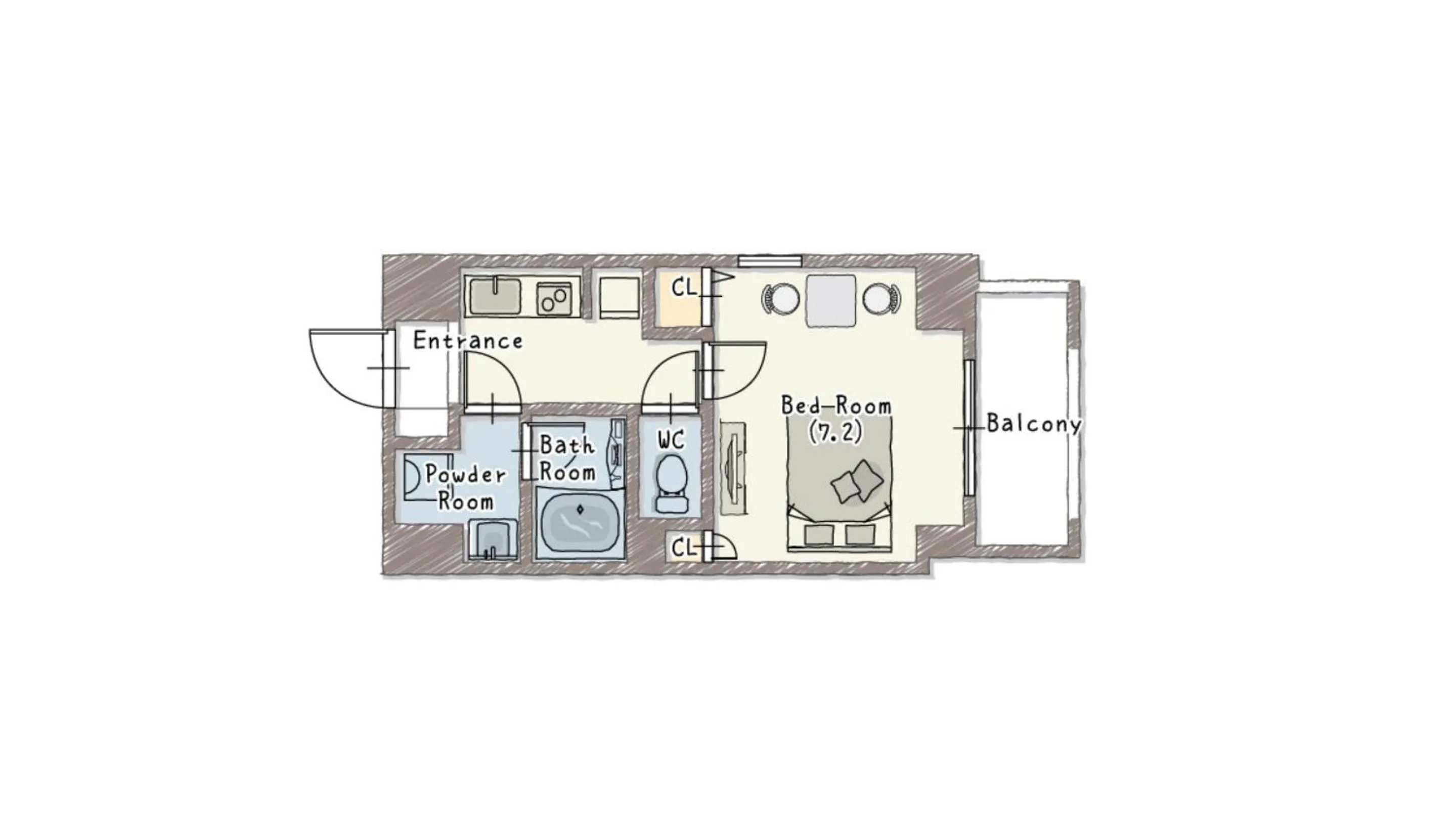 Superior Double Room in BON Tokyo Asakusa
