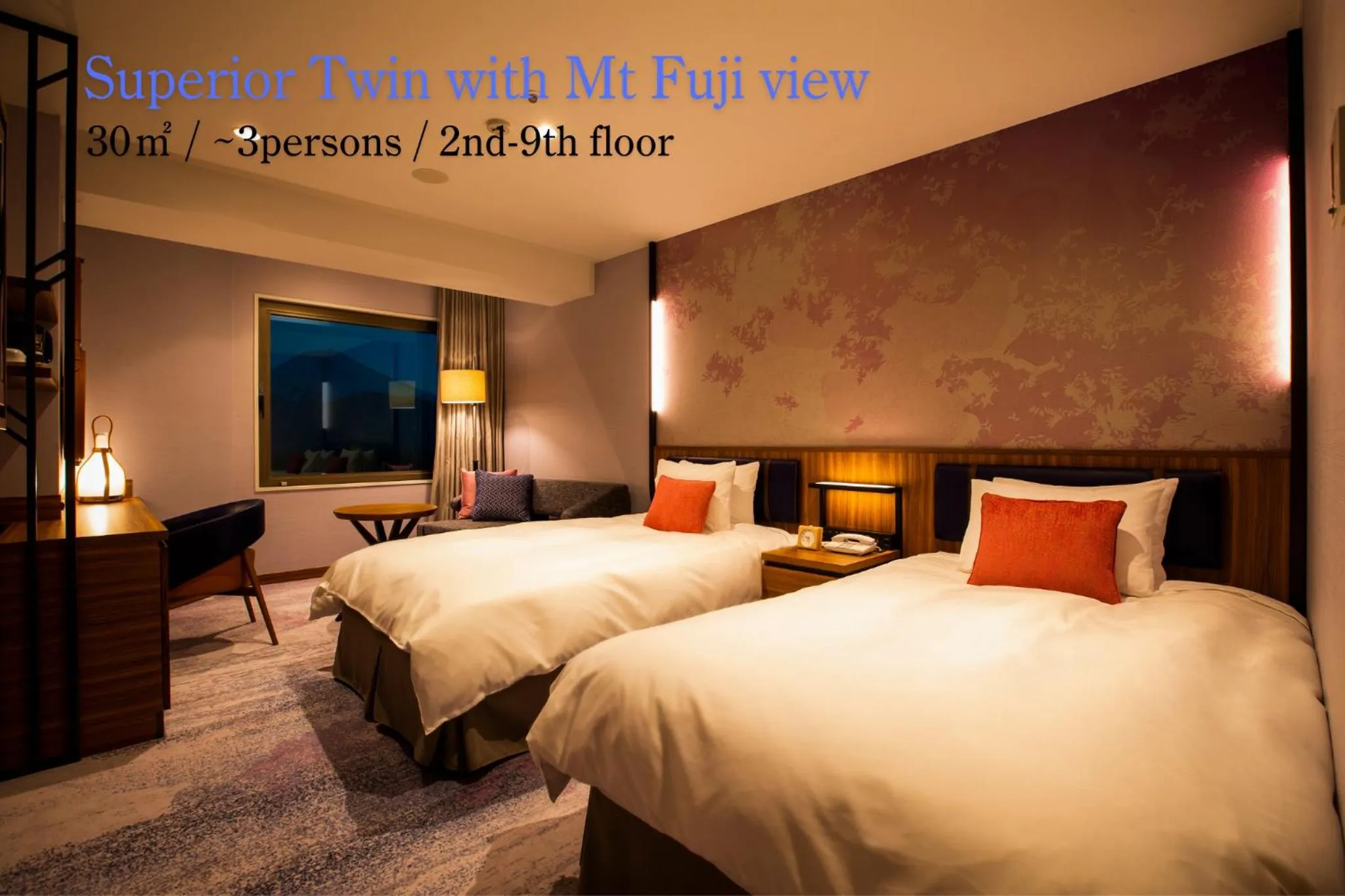 Superior Twin Room with Mt.Fuji View - Non-Smoking in Highland Resort Hotel & Spa