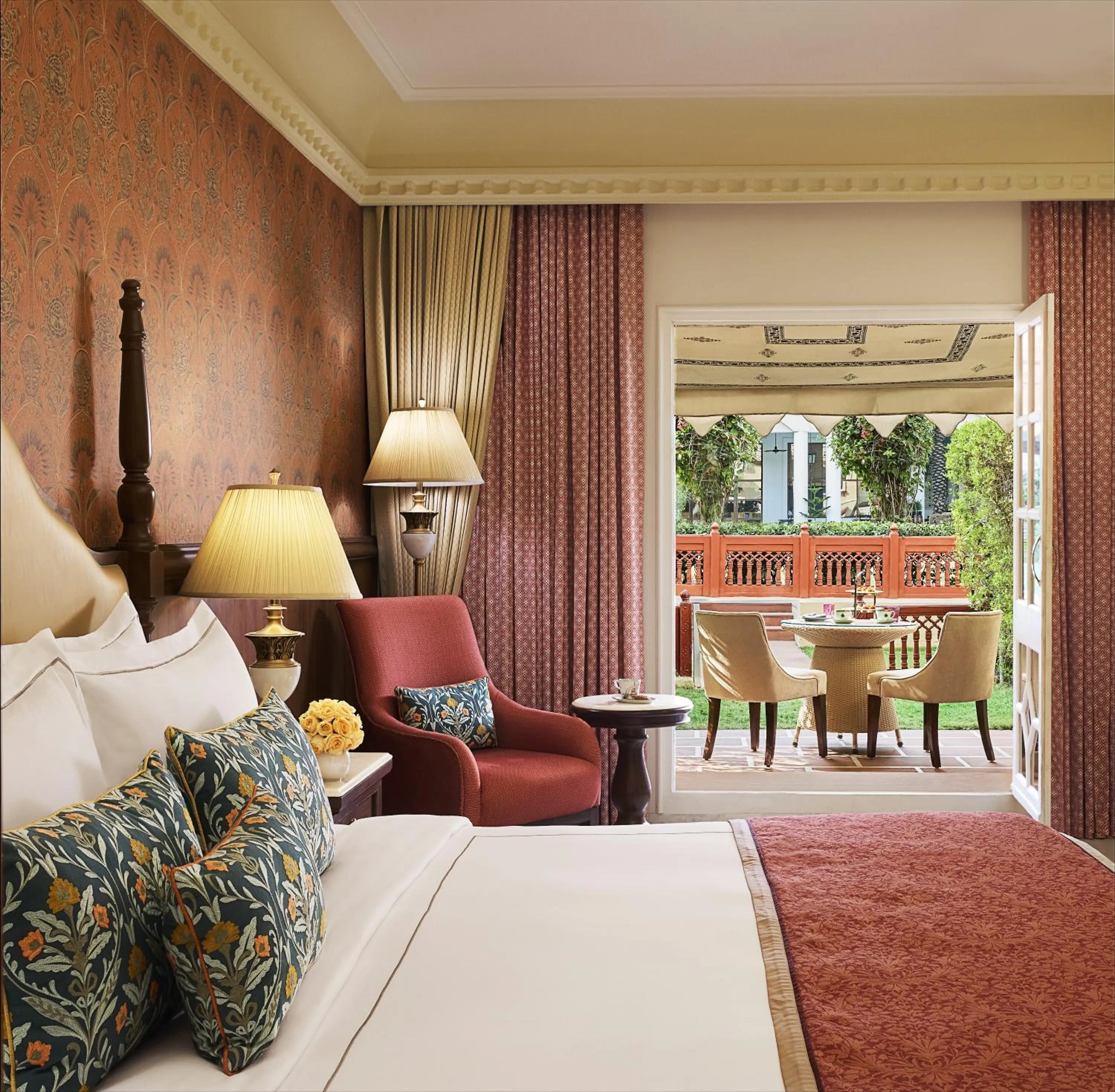 Luxury Room with Private Sitout Garden View - single occupancy in Jai Mahal Palace