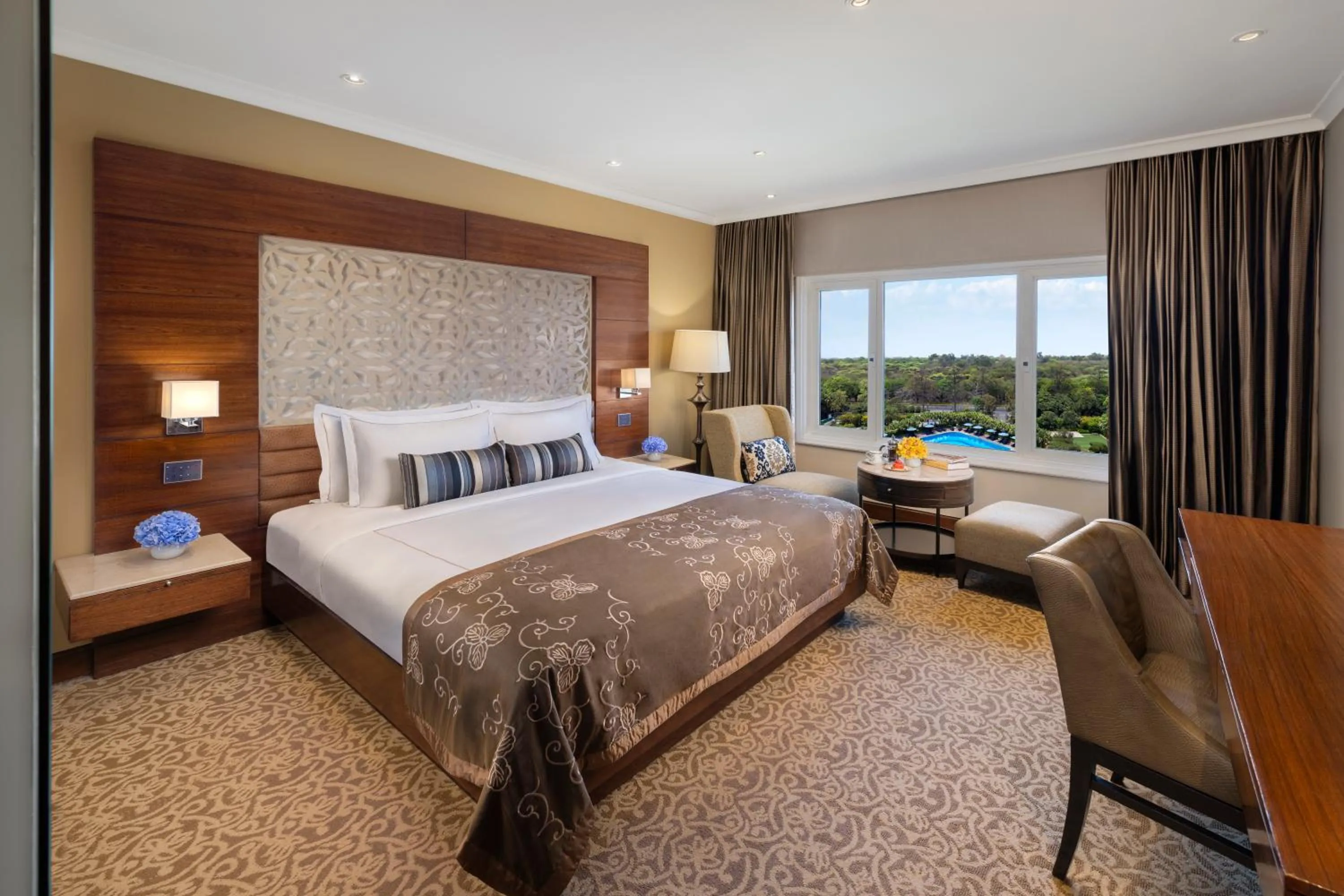 Taj Club Room King Bed Forest and Pool View - single occupancy in Taj Palace, New Delhi