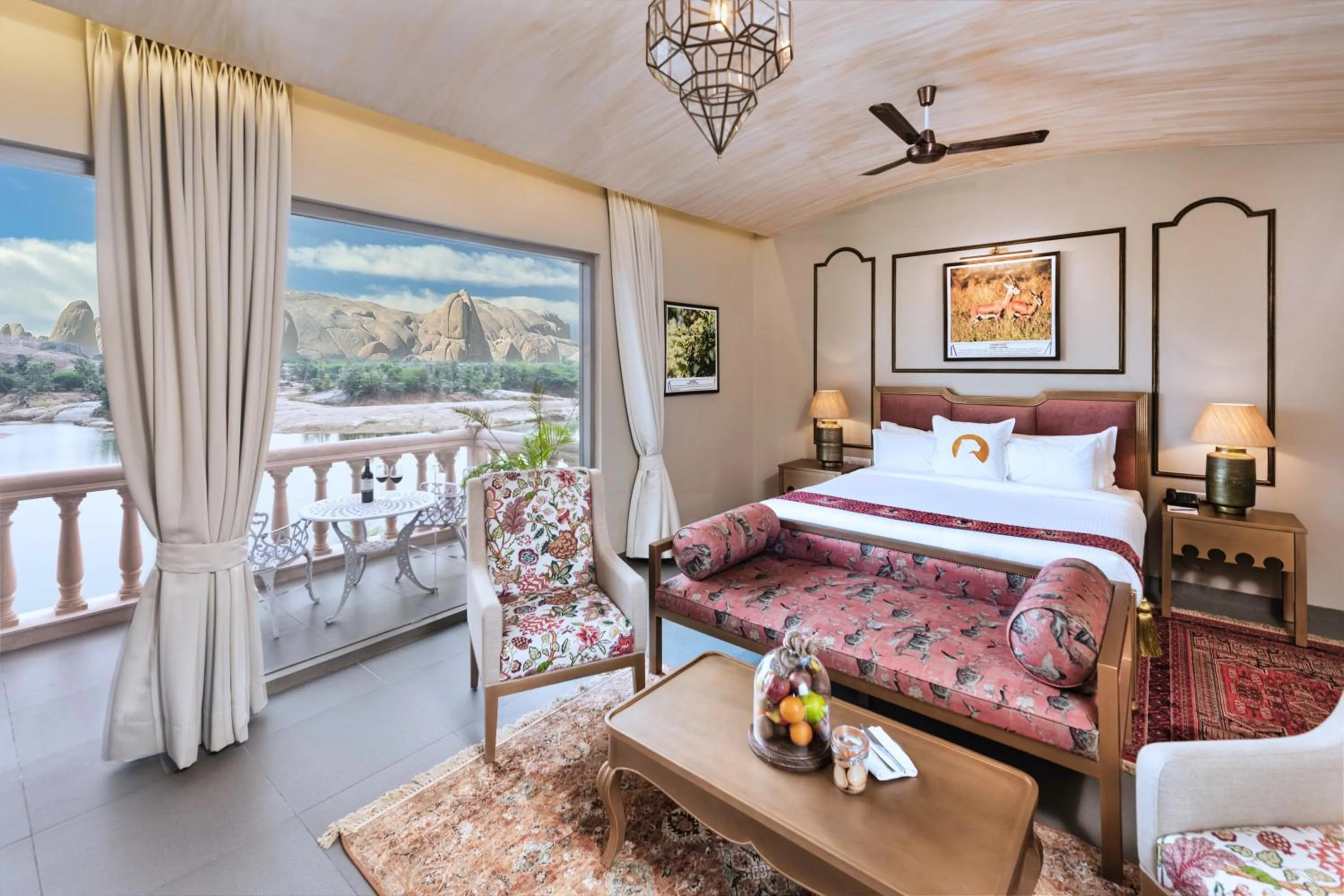 Lake View Room in WelcomHeritage Cheetahgarh Resort & Spa