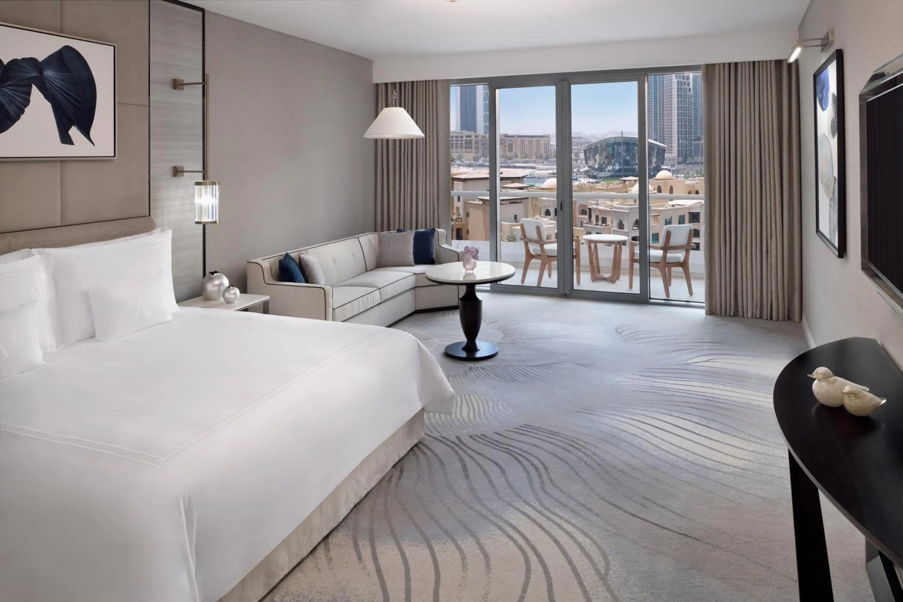 Club Burj Khalifa & Fountain View Room with Balcony and Lounge Access - single occupancy in Address Downtown