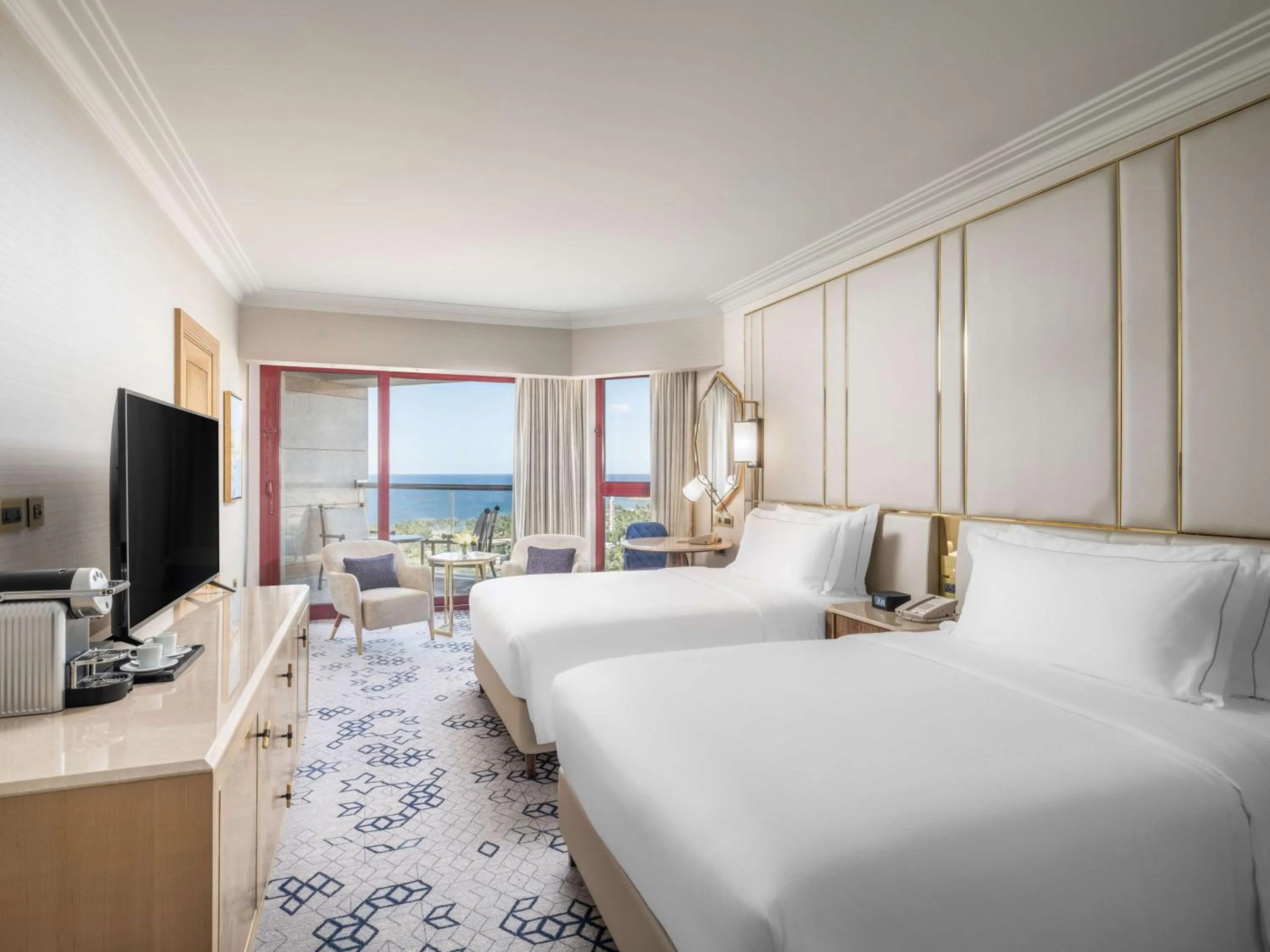 Executive Twin Room with Sea View - Lounge Access in Jeddah Hilton