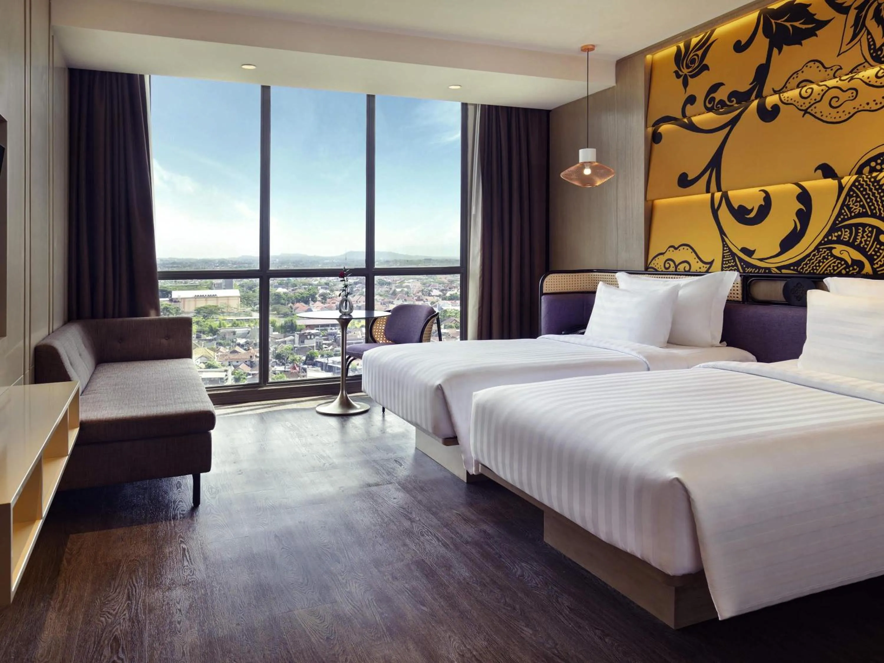Executive Twin Room with Mountain View - High Floor  in Grand Mercure Malang