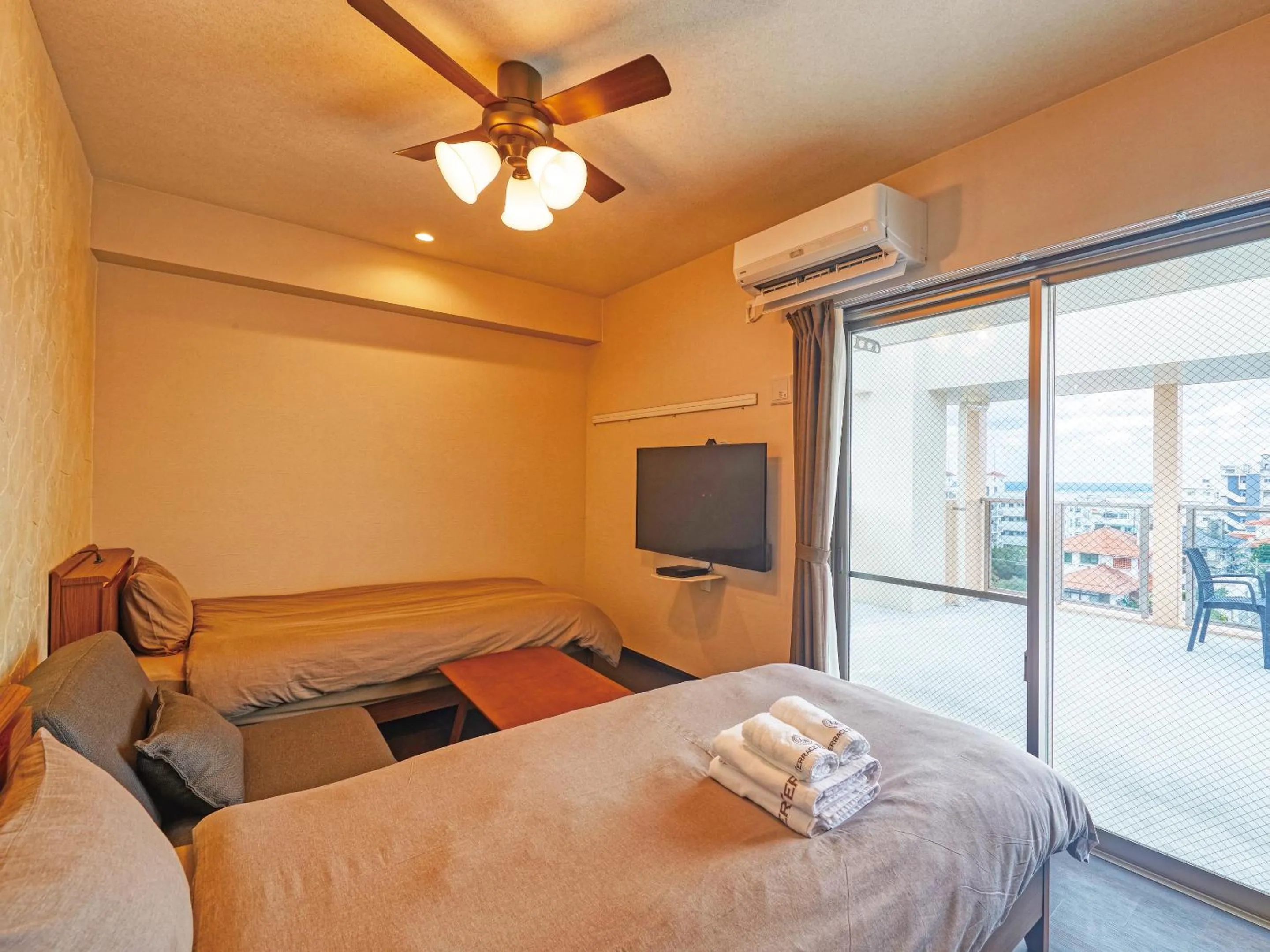 Twin Room with Balcony - single occupancy in Terrace Resort Mihama Chatan