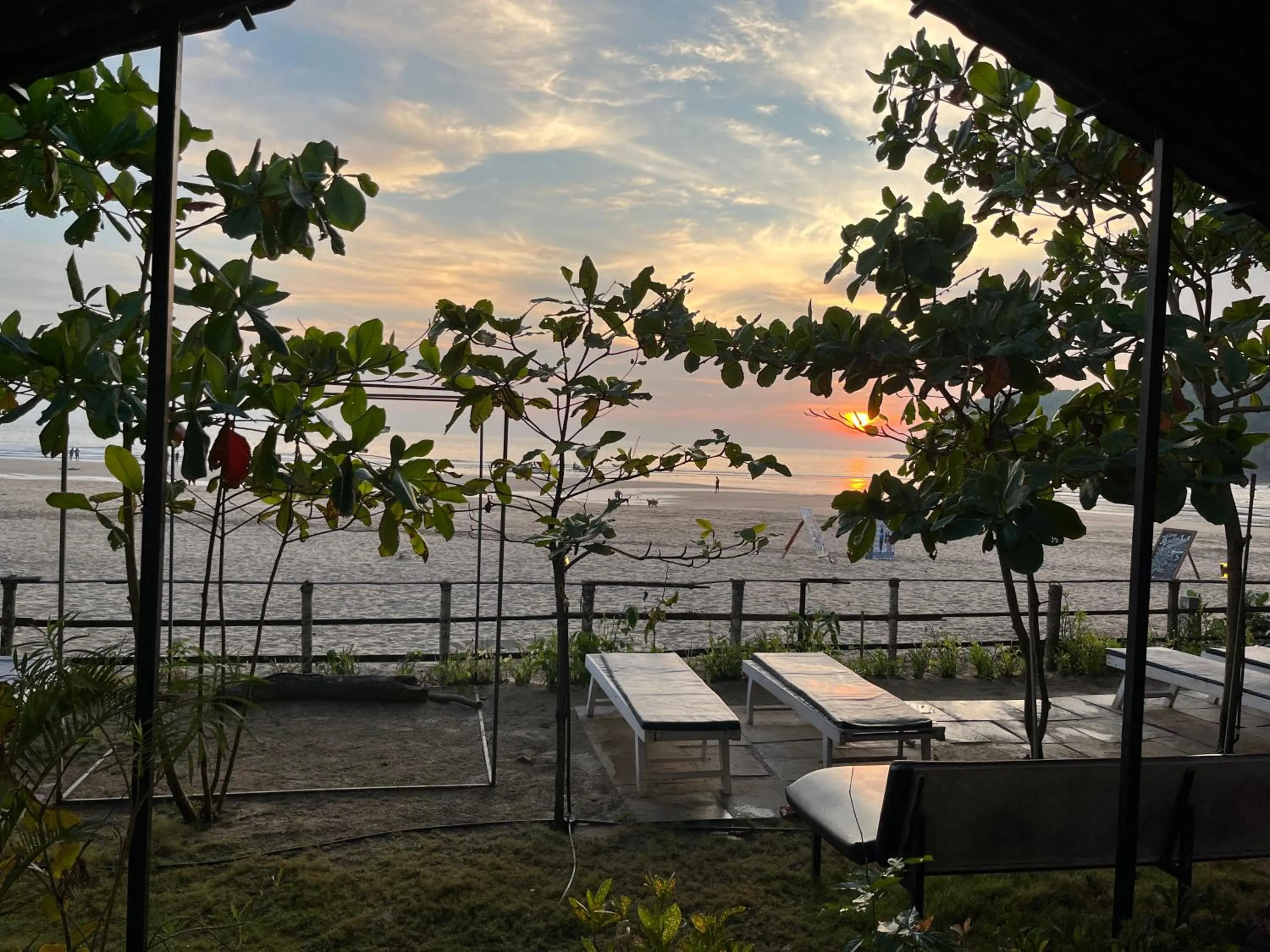 Deluxe Double Room with Balcony and Sea View in Agonda island view