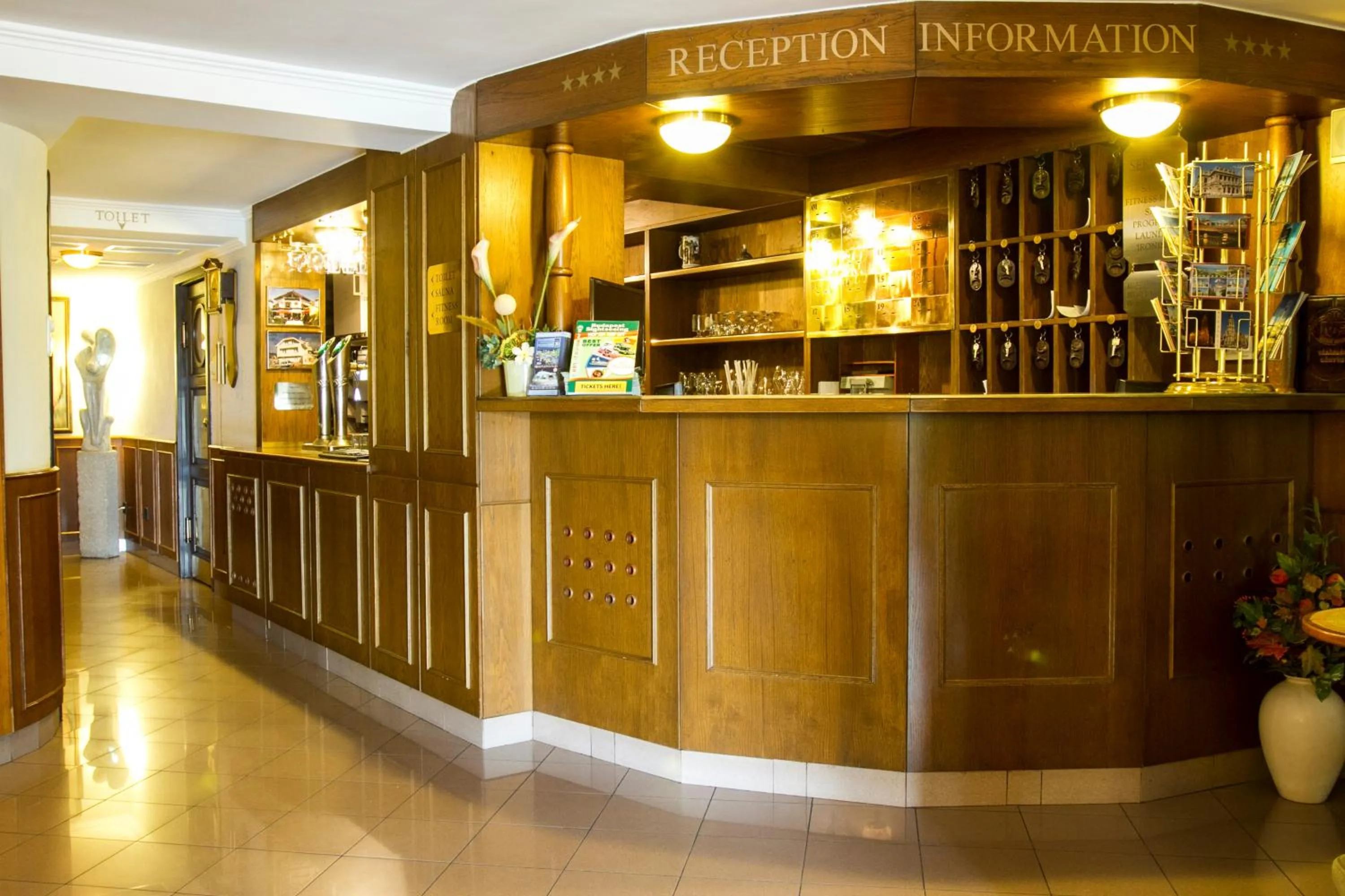 Lobby or reception in Hotel Molnár