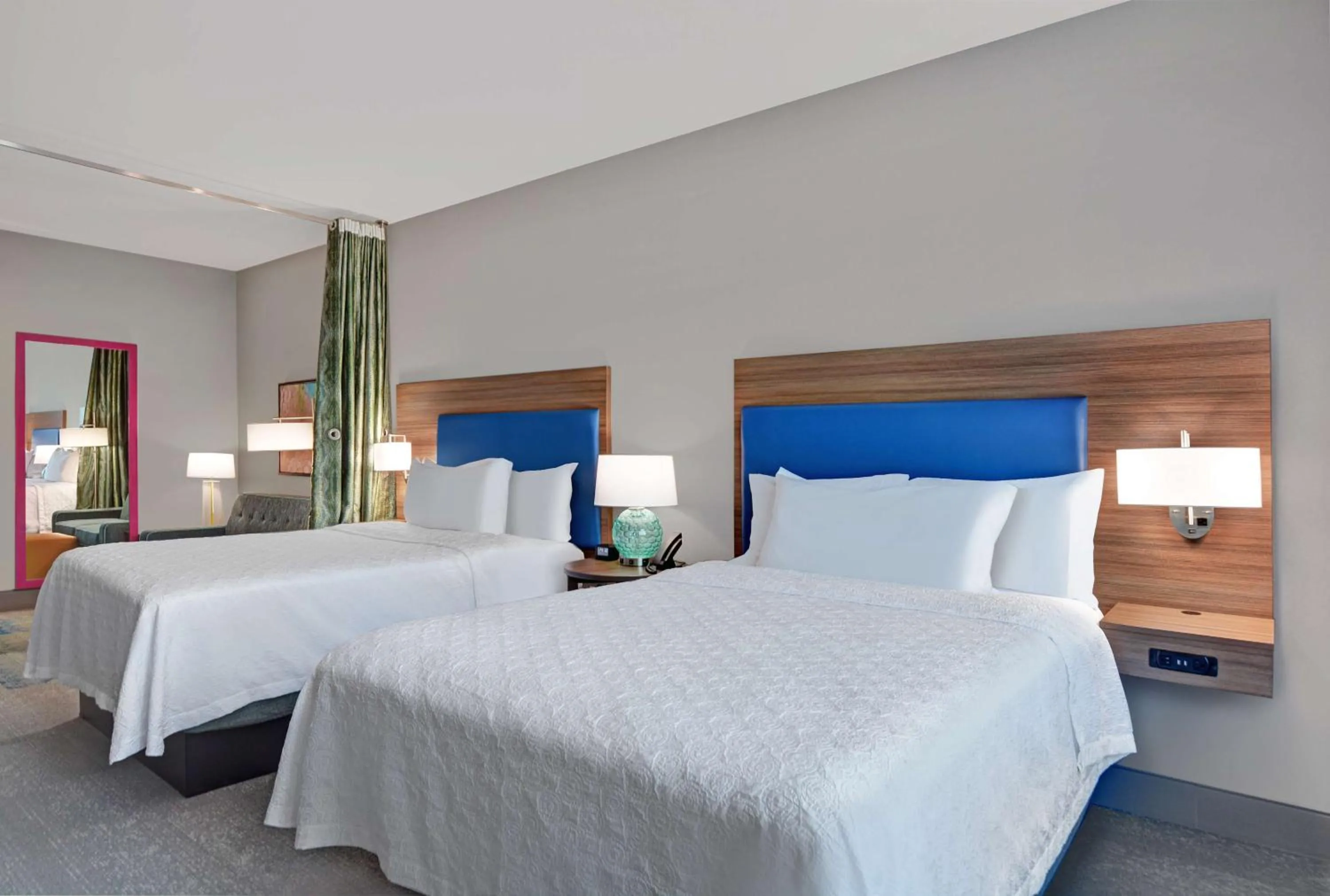 Queen Studio Suite with Two Queen Beds - Non-Smoking in Home2 Suites By Hilton Bentonville Rogers