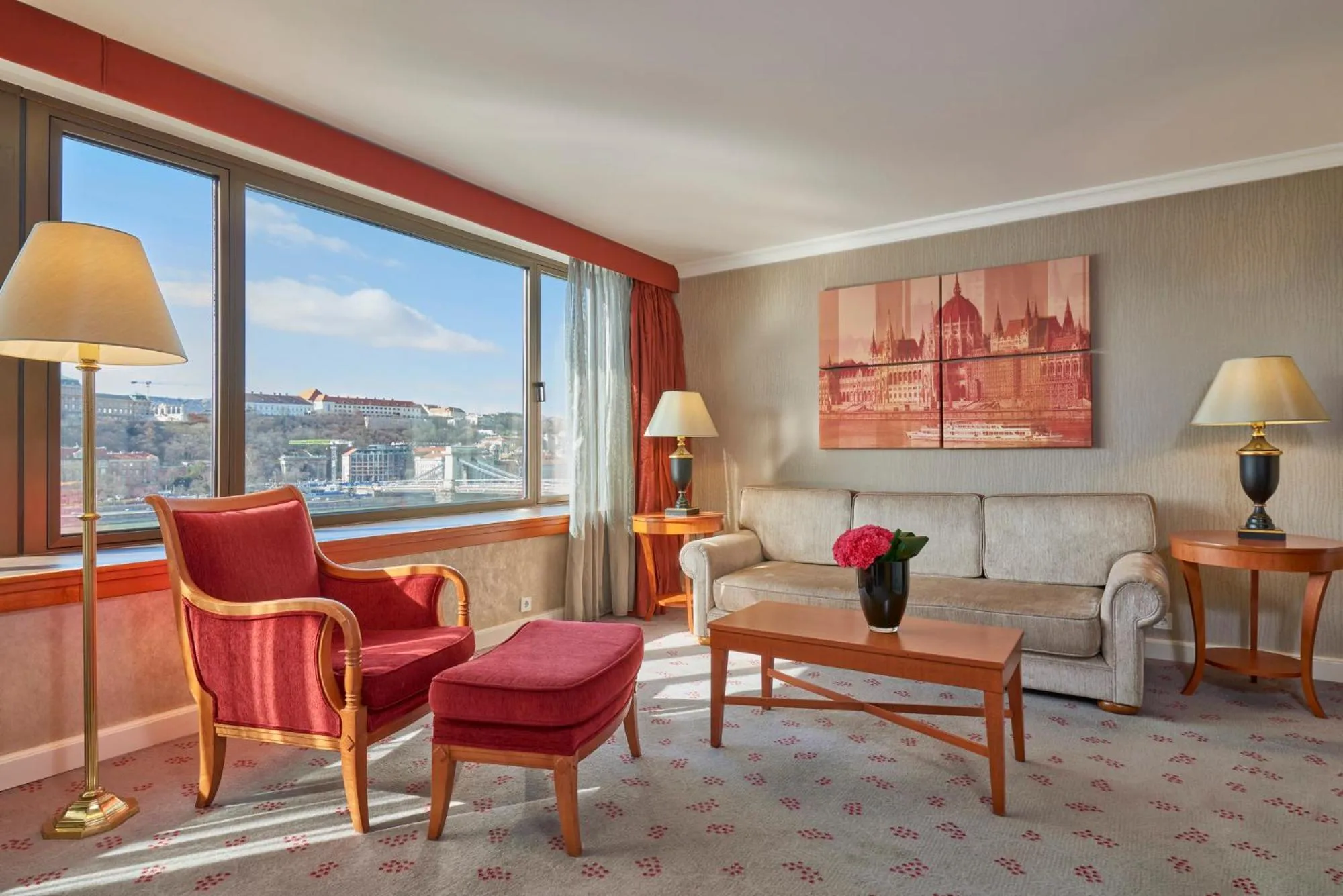 King Bed Grand Castle Suite River View in InterContinental Budapest by IHG