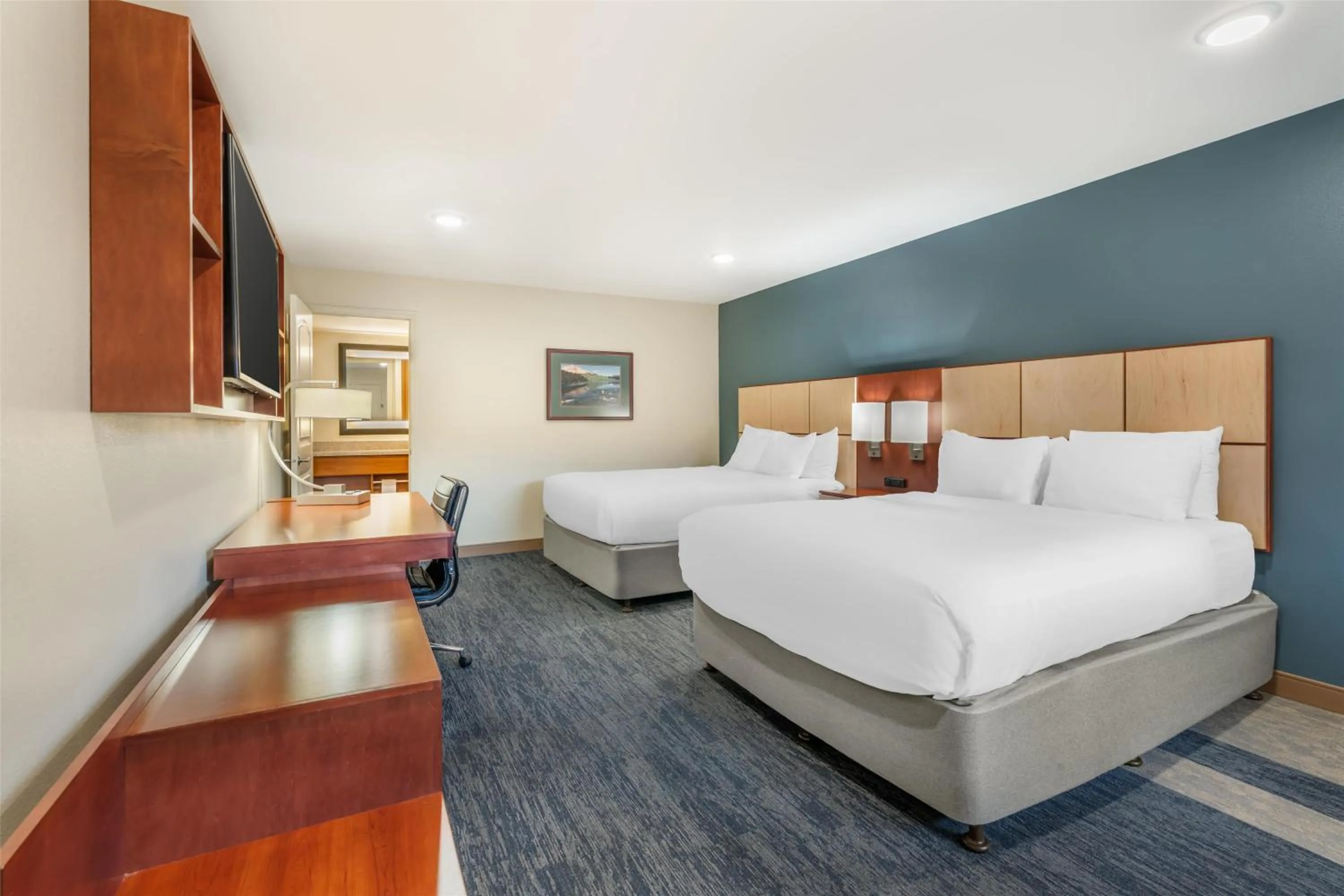 Queen Room with Two Queen Beds and Courtyard View - Non-Smoking in Best Western Plus Clocktower Inn