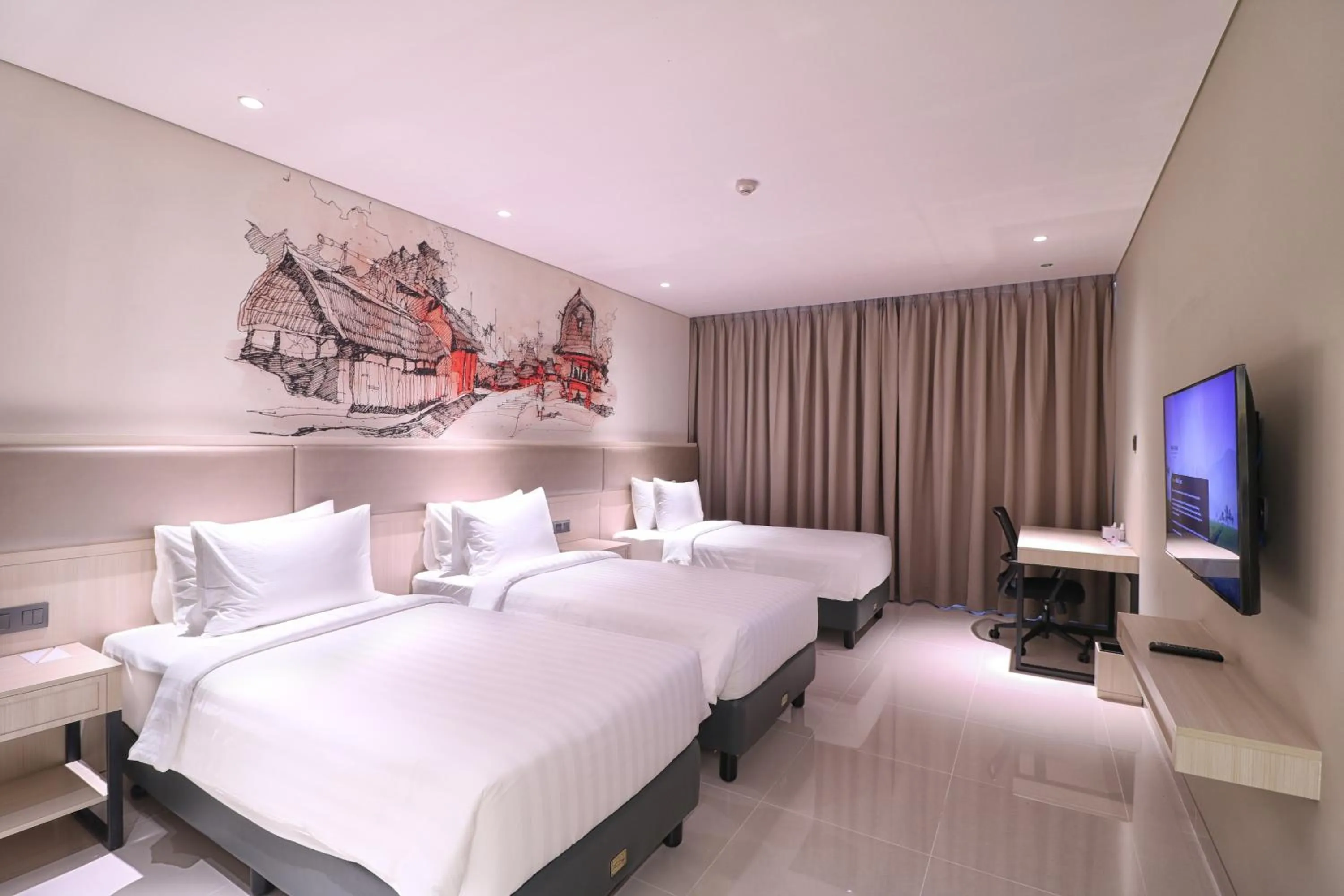 Deluxe Triple Room in Prime Park Hotel & Convention Lombok