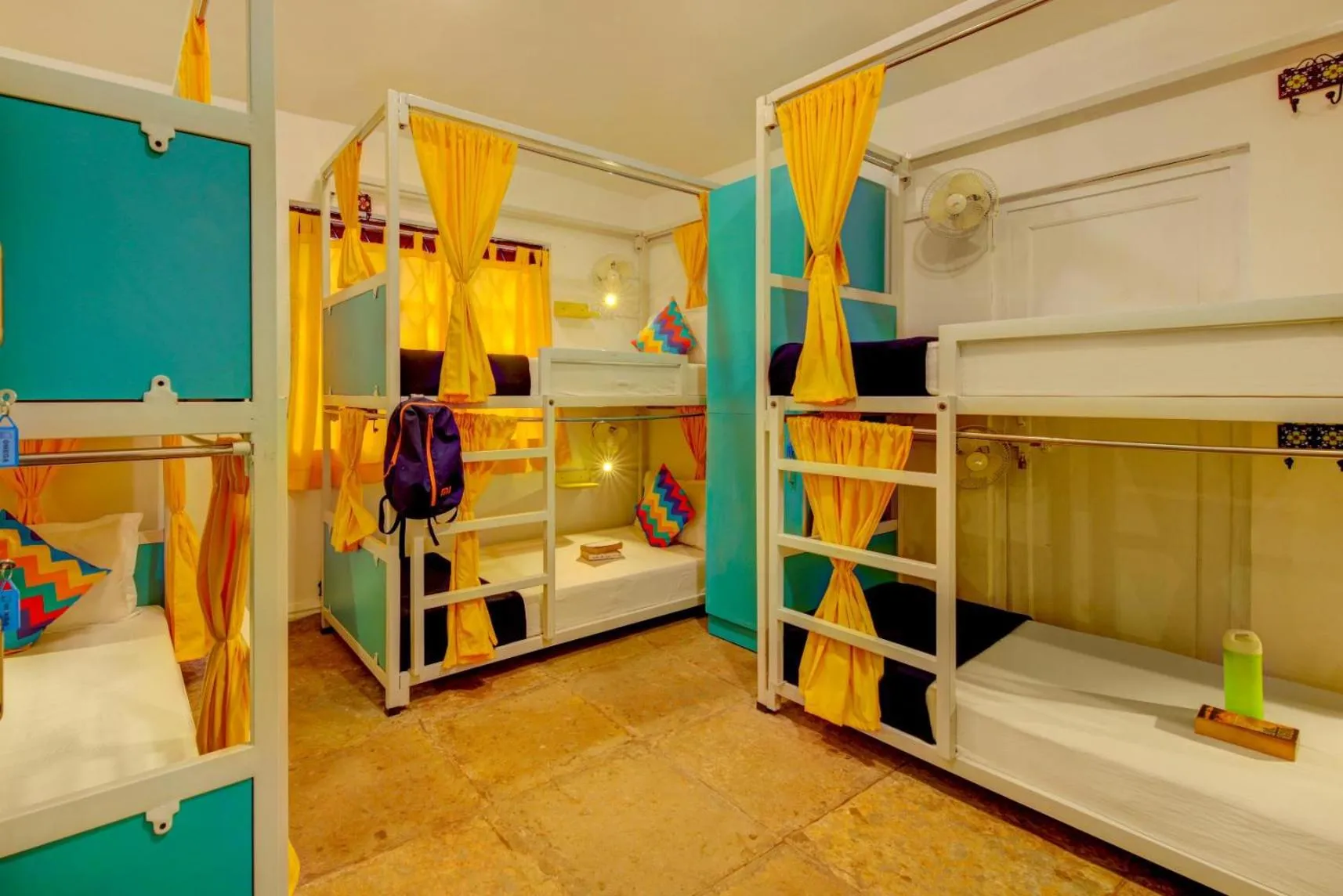 Bed in 4 Bed Mixed AC Dormitory Room with Shared Bathroom in goSTOPS Lite Goa, Calangute