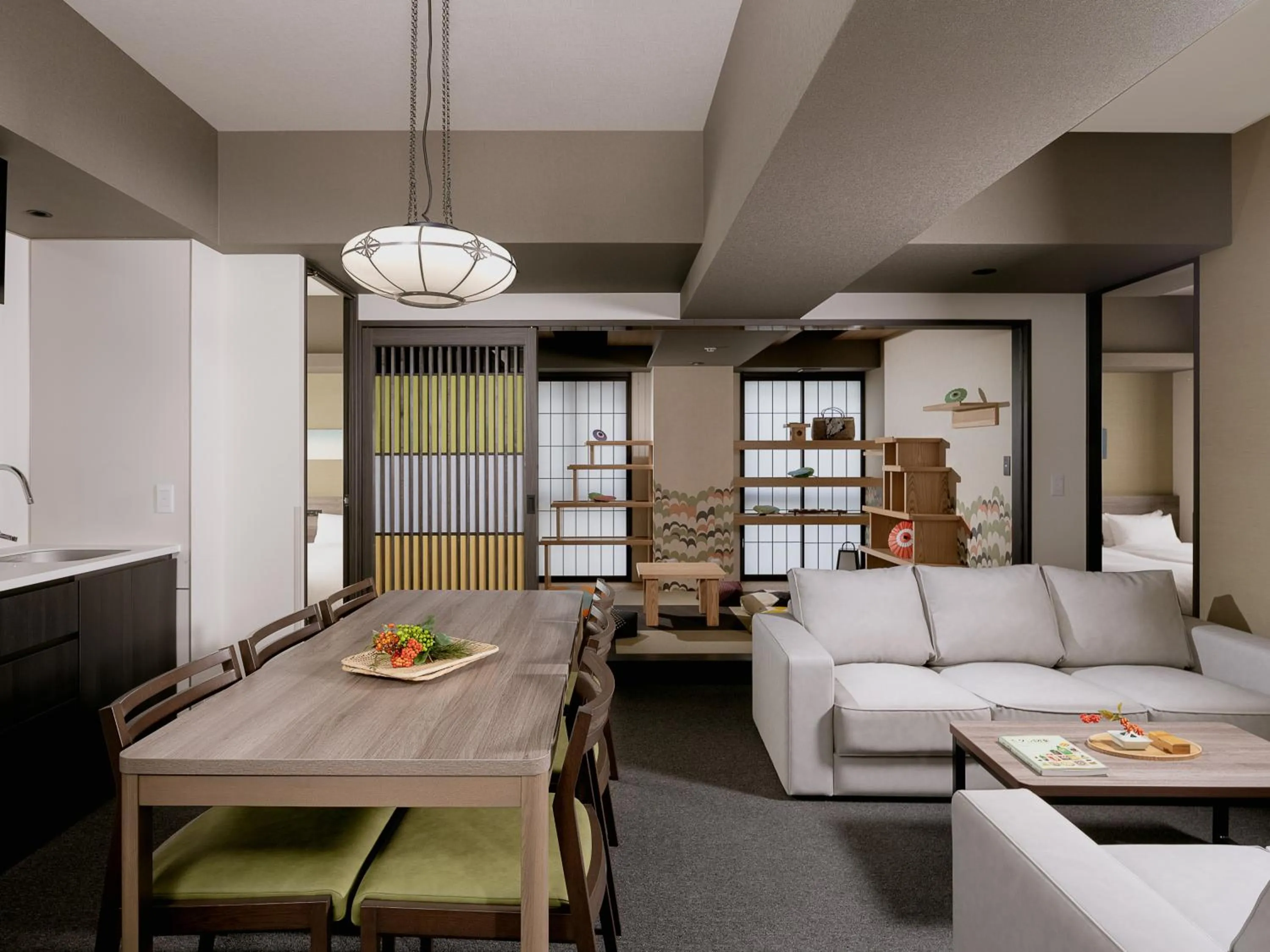 Two -Bedroom Japanese Suite for 6 in MIMARU SUITES Kyoto Central