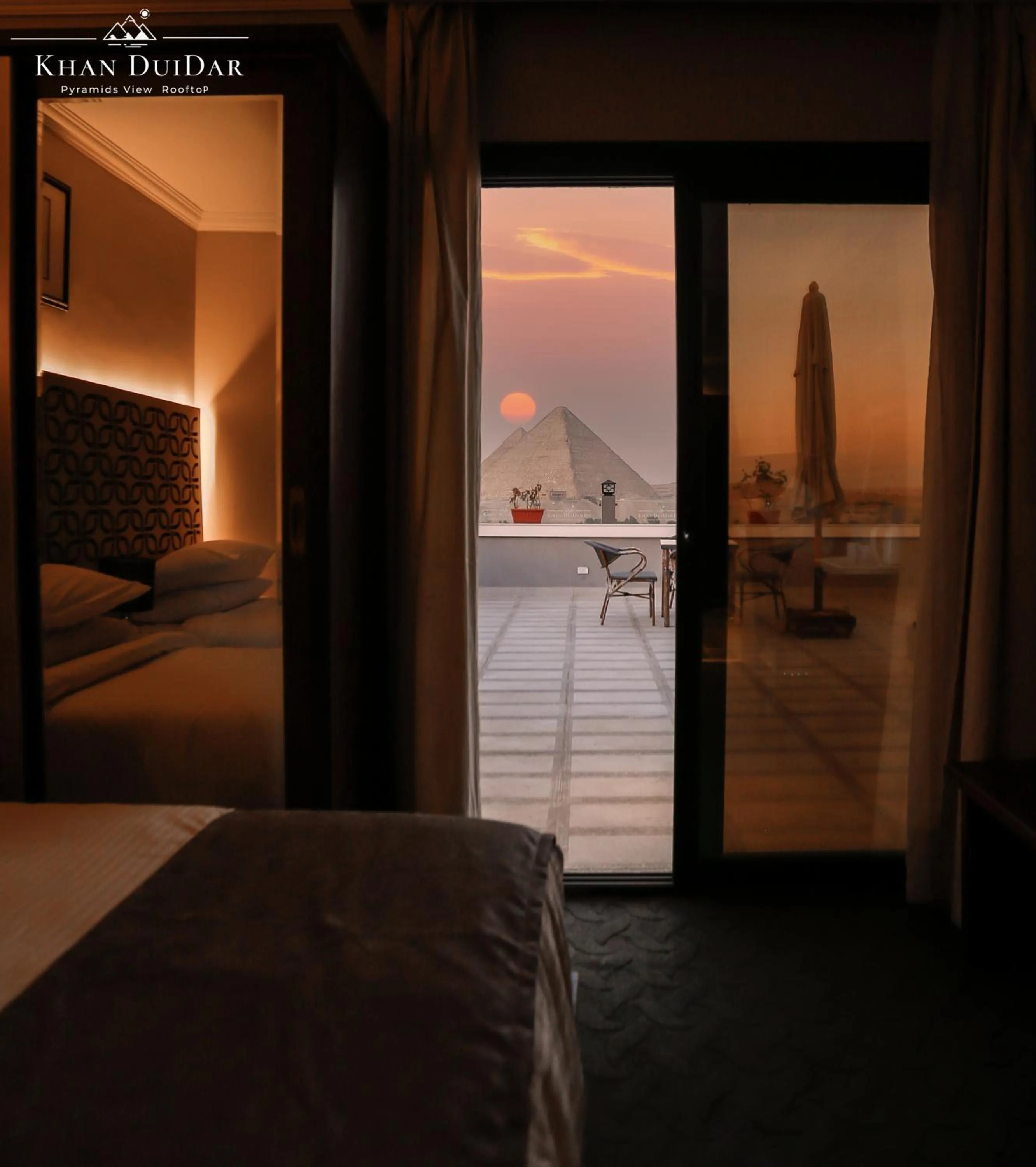 Deluxe Double Room - single occupancy - Pyramids View With Terrace in Khan Duidar Inn - Pyramids View Rooftop