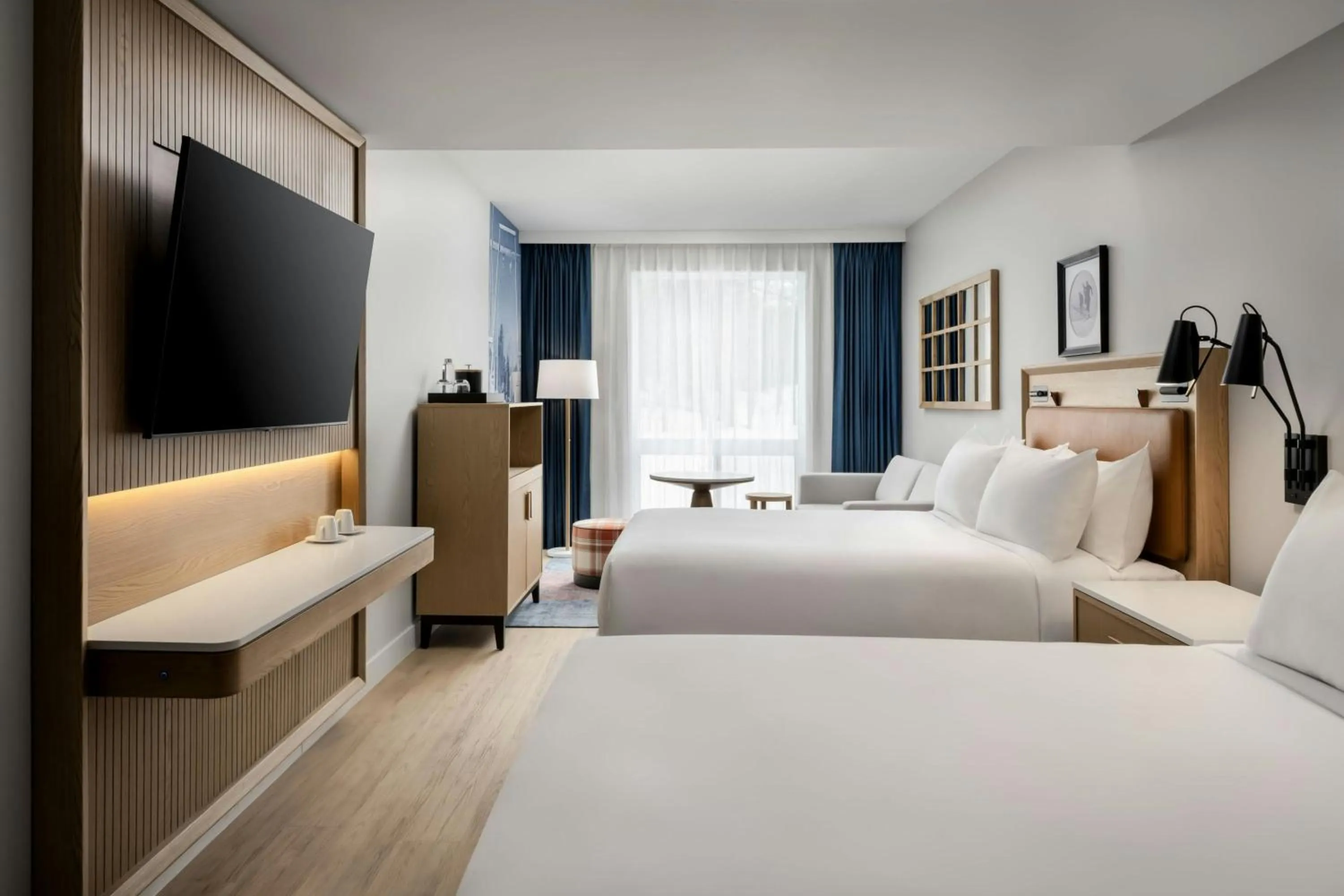 Queen Room with Two Queen Beds and Garden View in Mont Gabriel, Sainte-Adèle, a Tribute Portfolio Resort