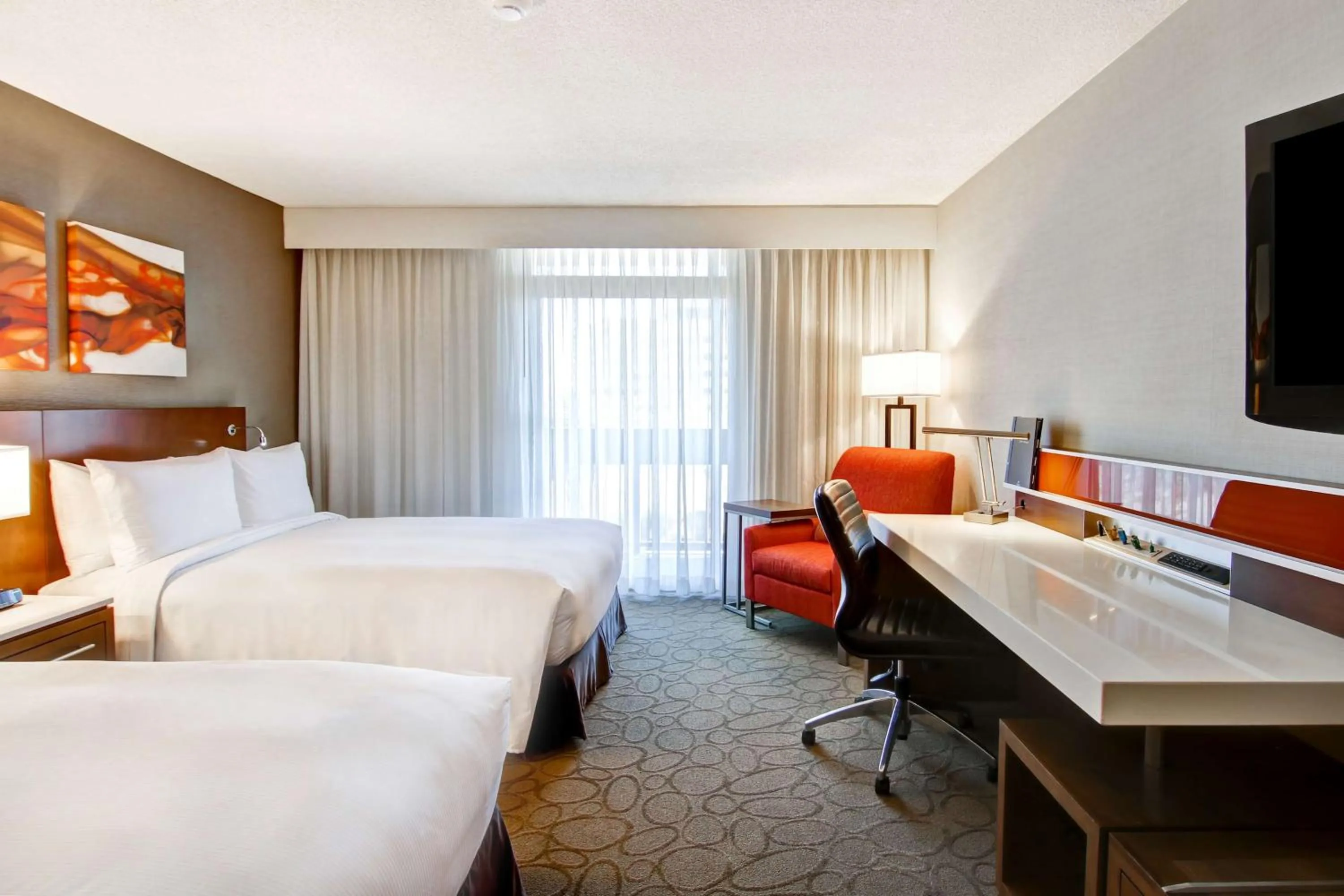 Double Room with 2 Double Beds - Disability Access in Hilton Mississauga/Meadowvale