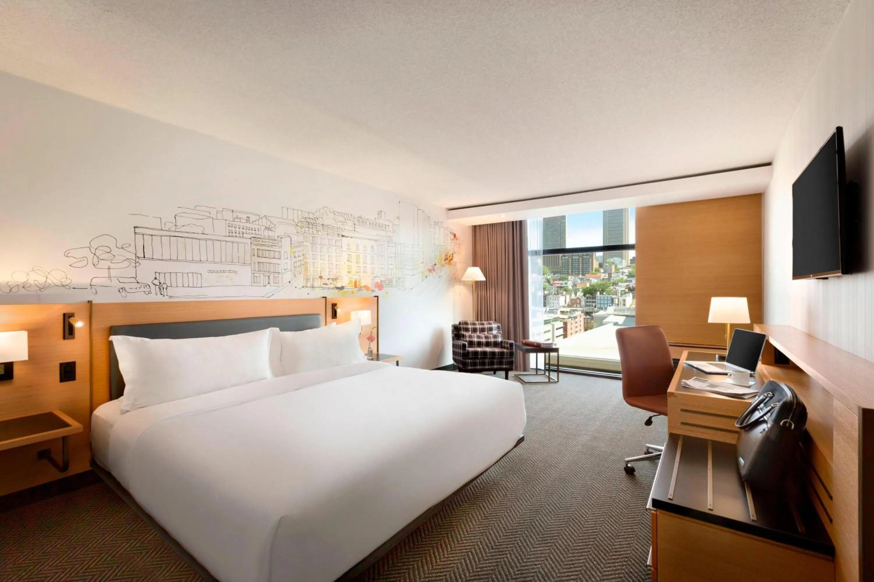 City View, Guest room, 1 King, City view in Hotel PUR, Quebec, a Tribute Portfolio Hotel