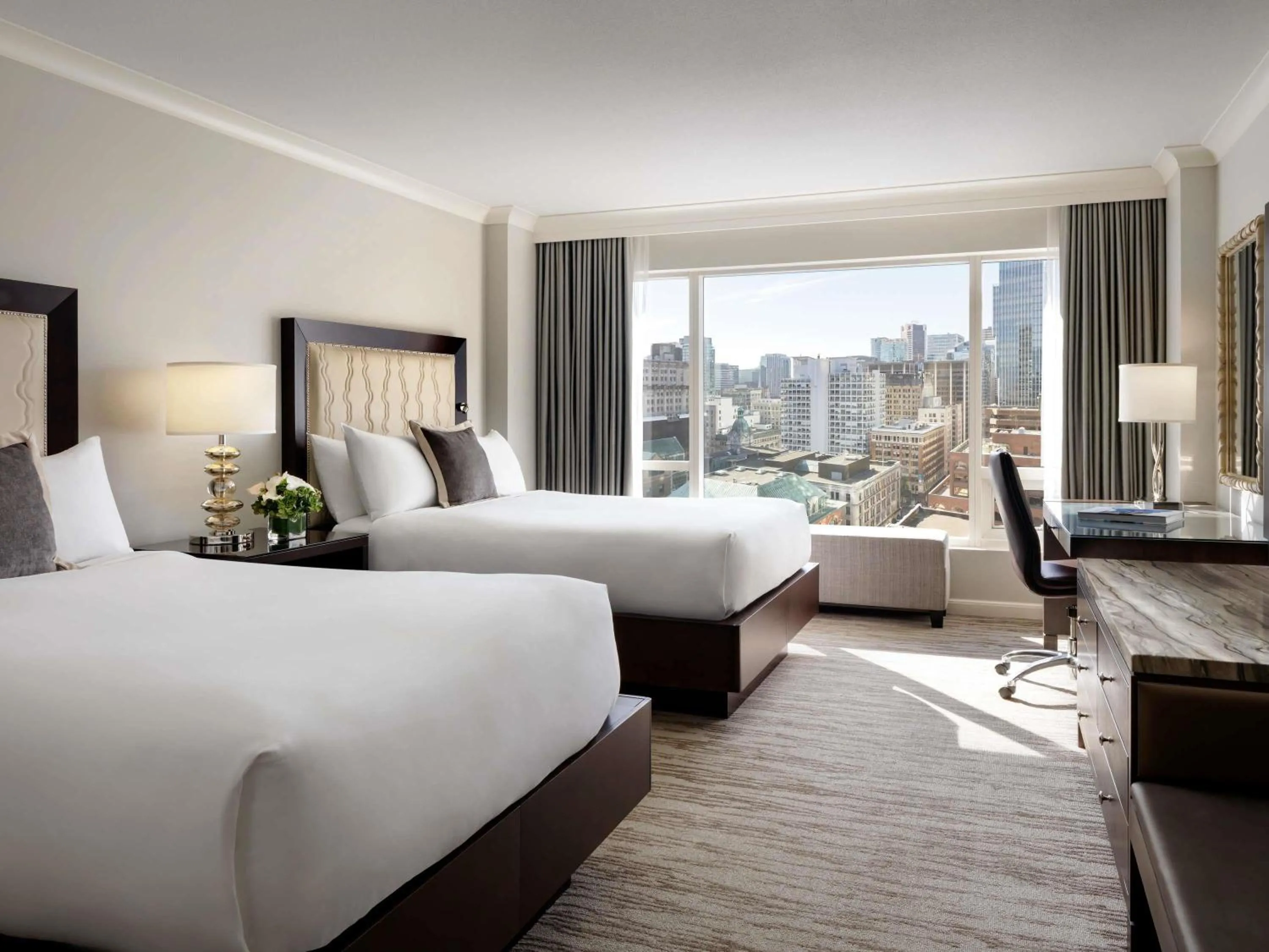 Deluxe City View Room with two double beds  in Fairmont Waterfront