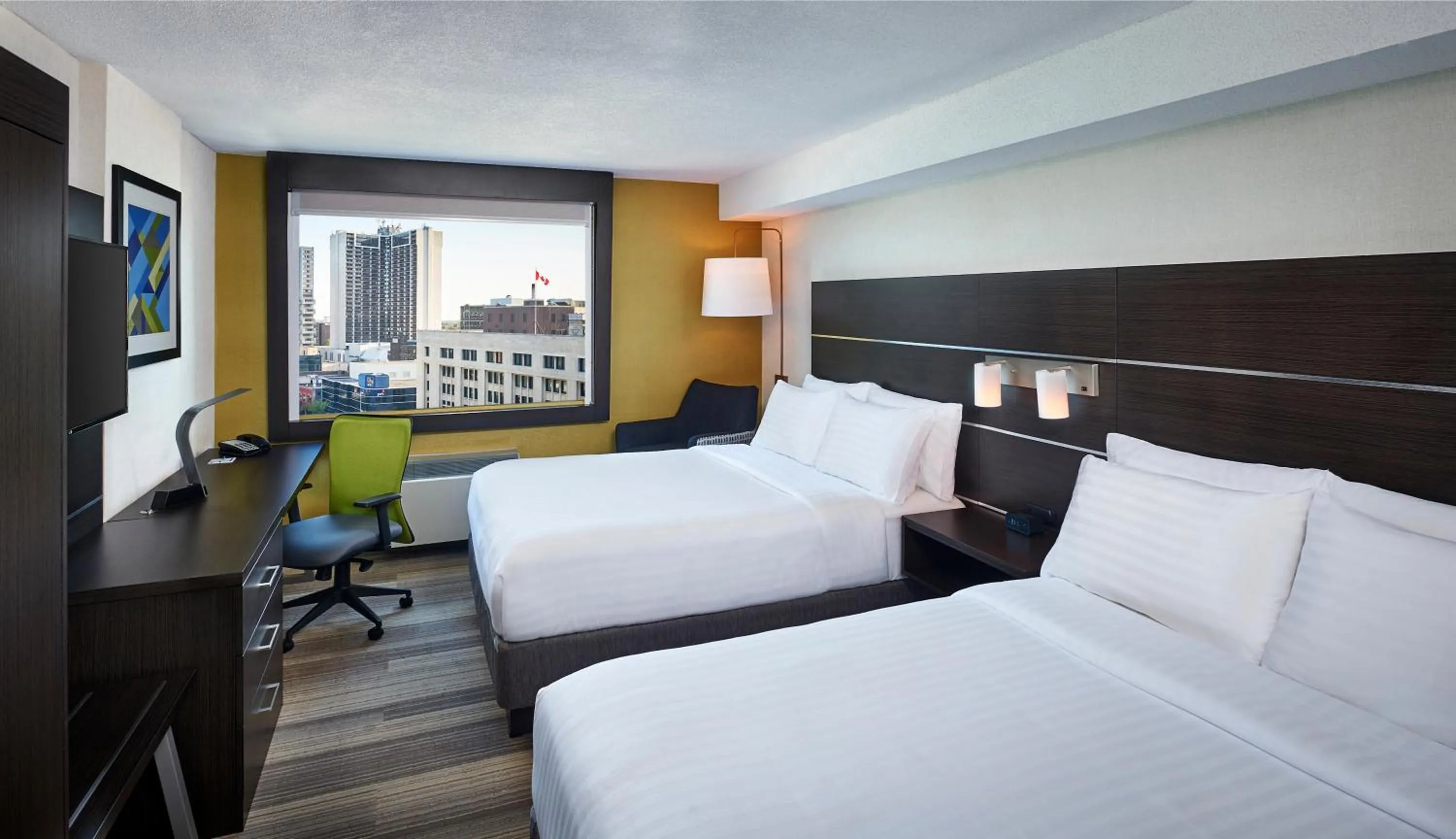 2 Queen Standard Room City View in Holiday Inn Express Windsor Waterfront by IHG