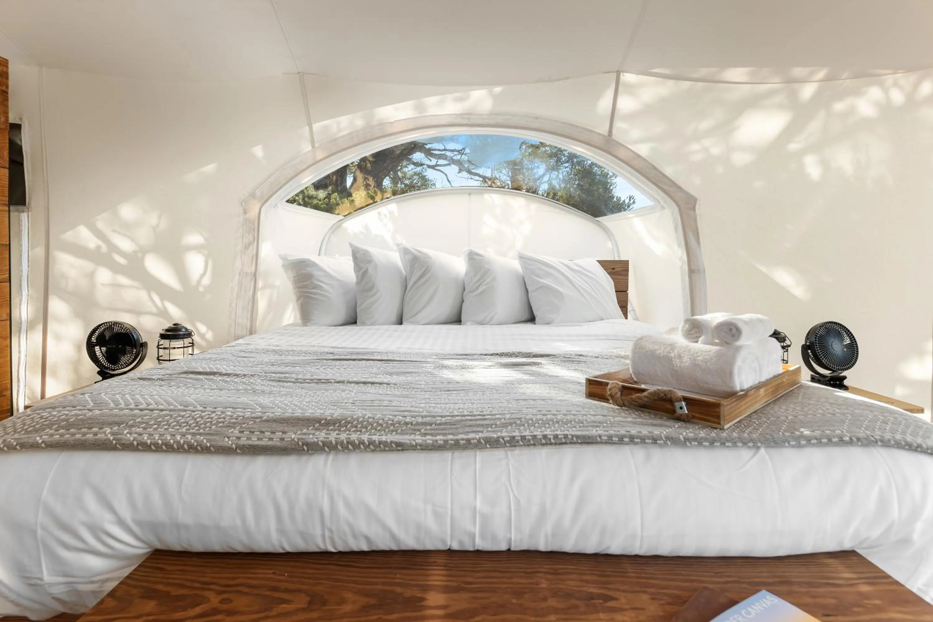 Stargazer with Kids Tent, Private Bathroom in Under Canvas Bryce Canyon