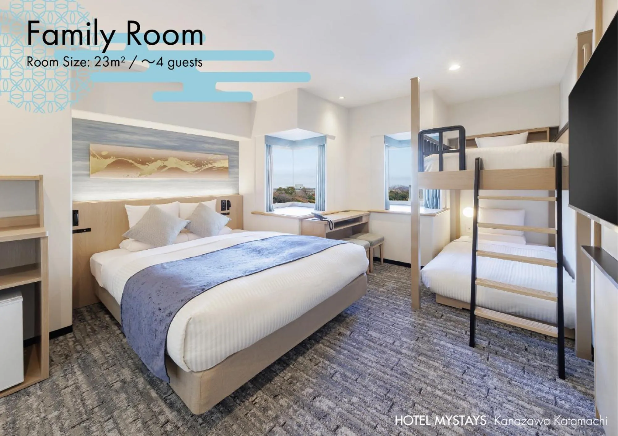 Renewal Family Room - single occupancy in HOTEL MYSTAYS Kanazawa Katamachi