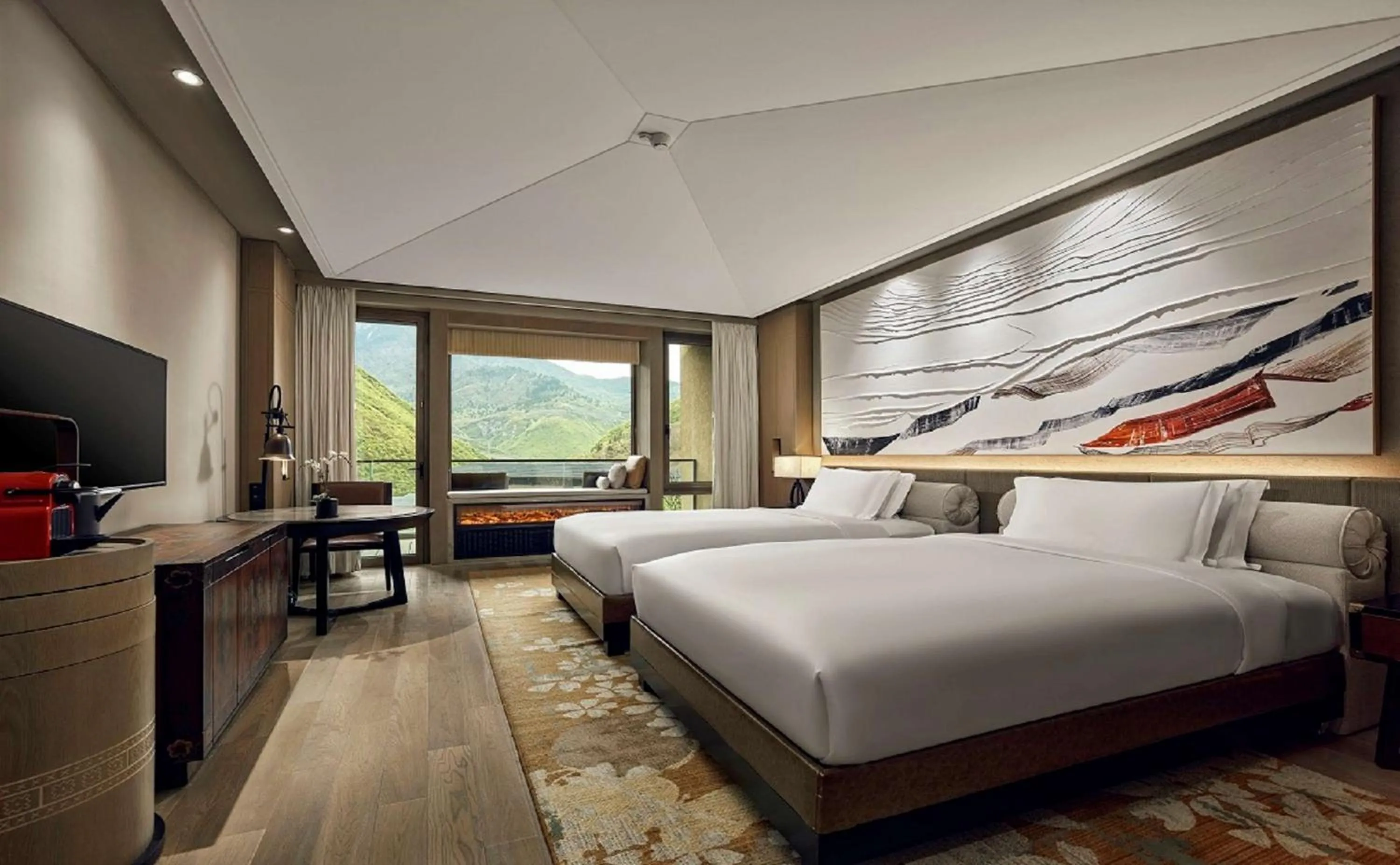 Deluxe Twin Room in Conrad Jiuzhaigou