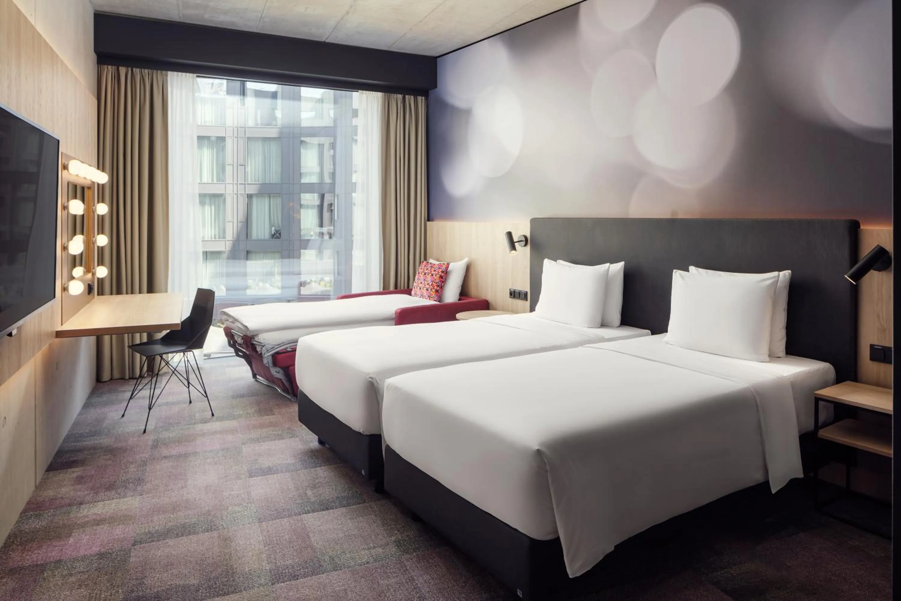 Comfort Triple Room with Two Twin Beds and Fold-Out Chair in STAGES HOTEL Prague, a Tribute Portfolio Hotel