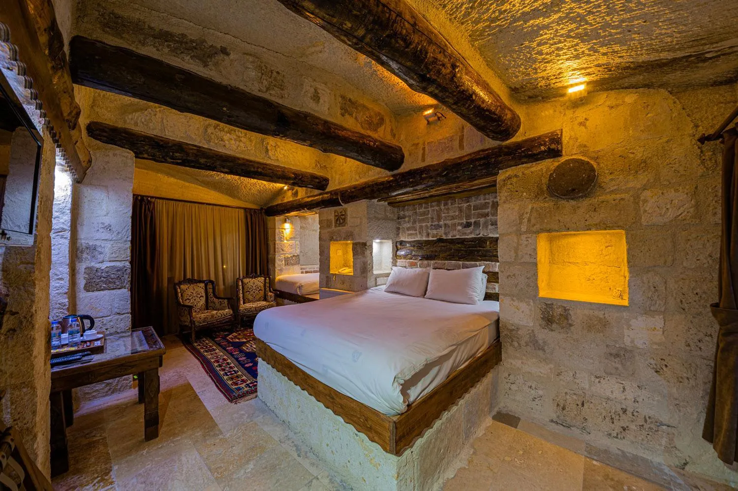 Double or Twin Room with Terrace in Konak Bezirhane Cave Otel