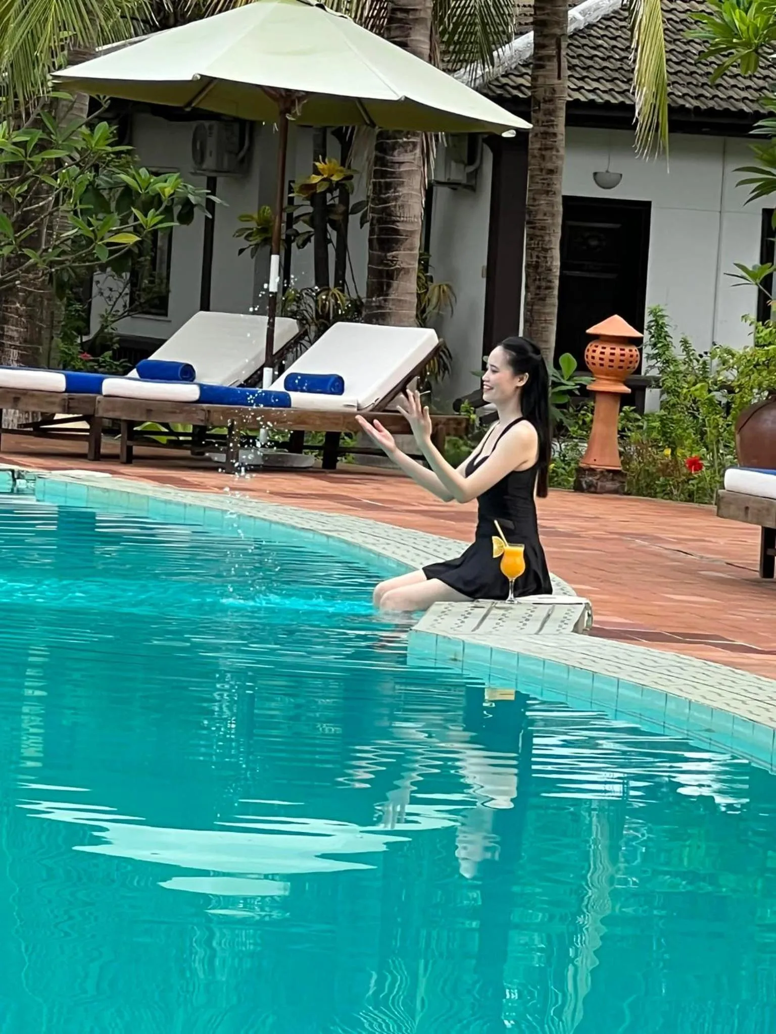 Deluxe Double or Twin Room with Pool View in Lang Co Beach Resort